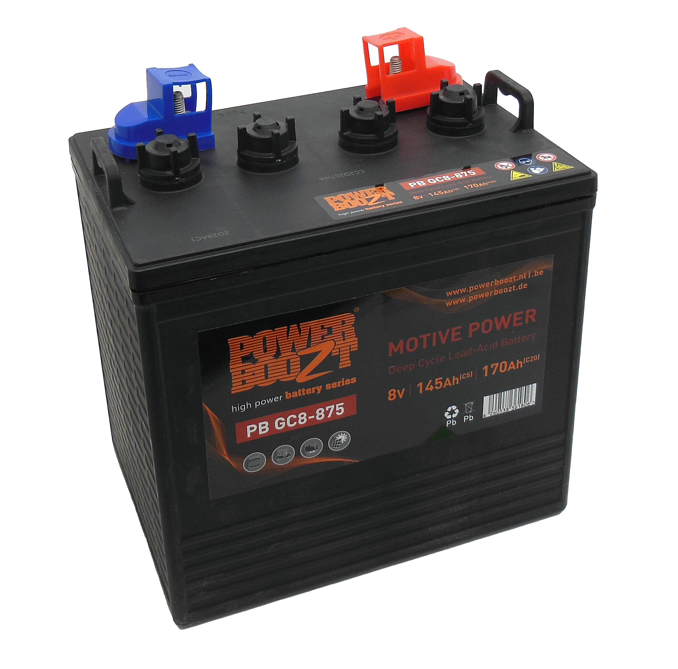 Powerboozt Deep cycle Batterij - 8 V - PB.GC.875