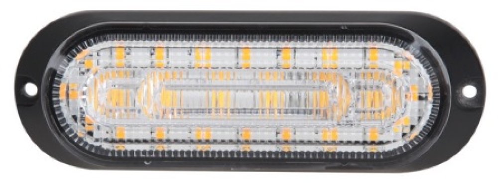 Stroboscooplamp & achter- /stoplicht LED 12-24V oranje 26 leds