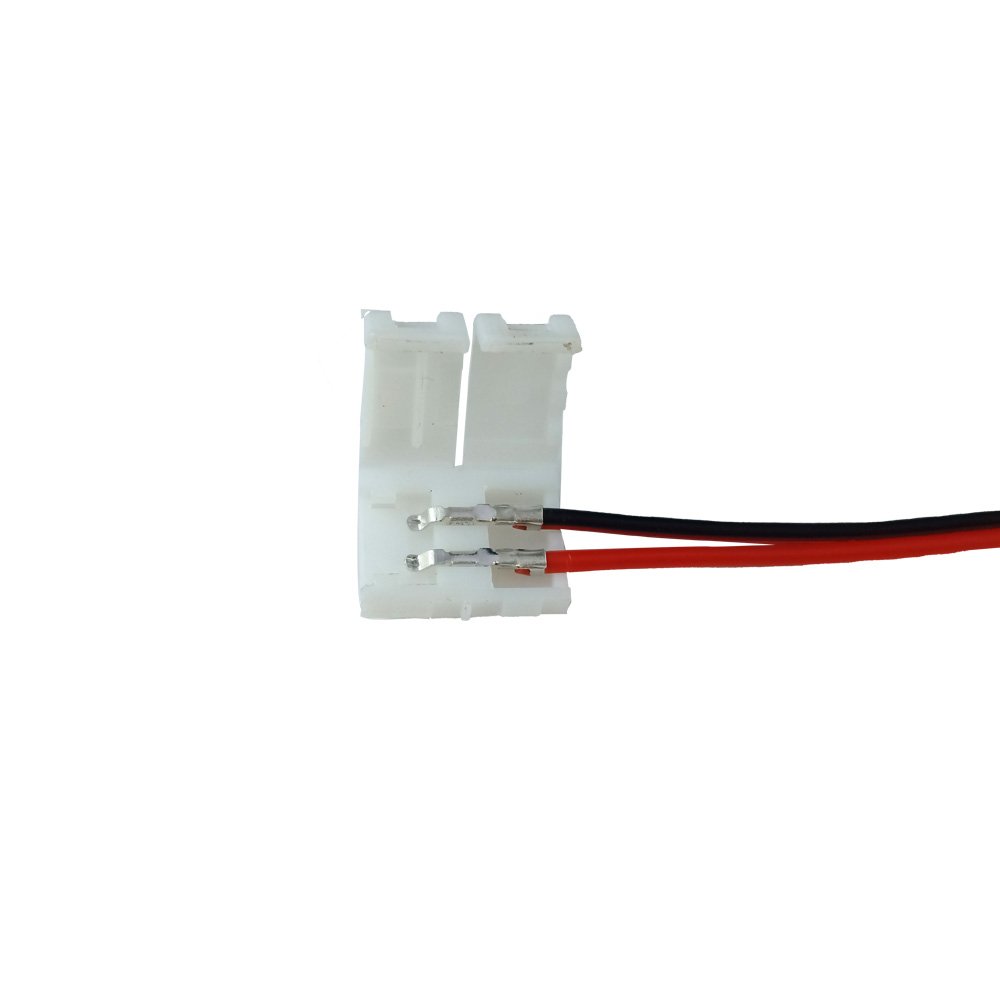 Connecteur PCB ruban LED 2P 8mm 17cm