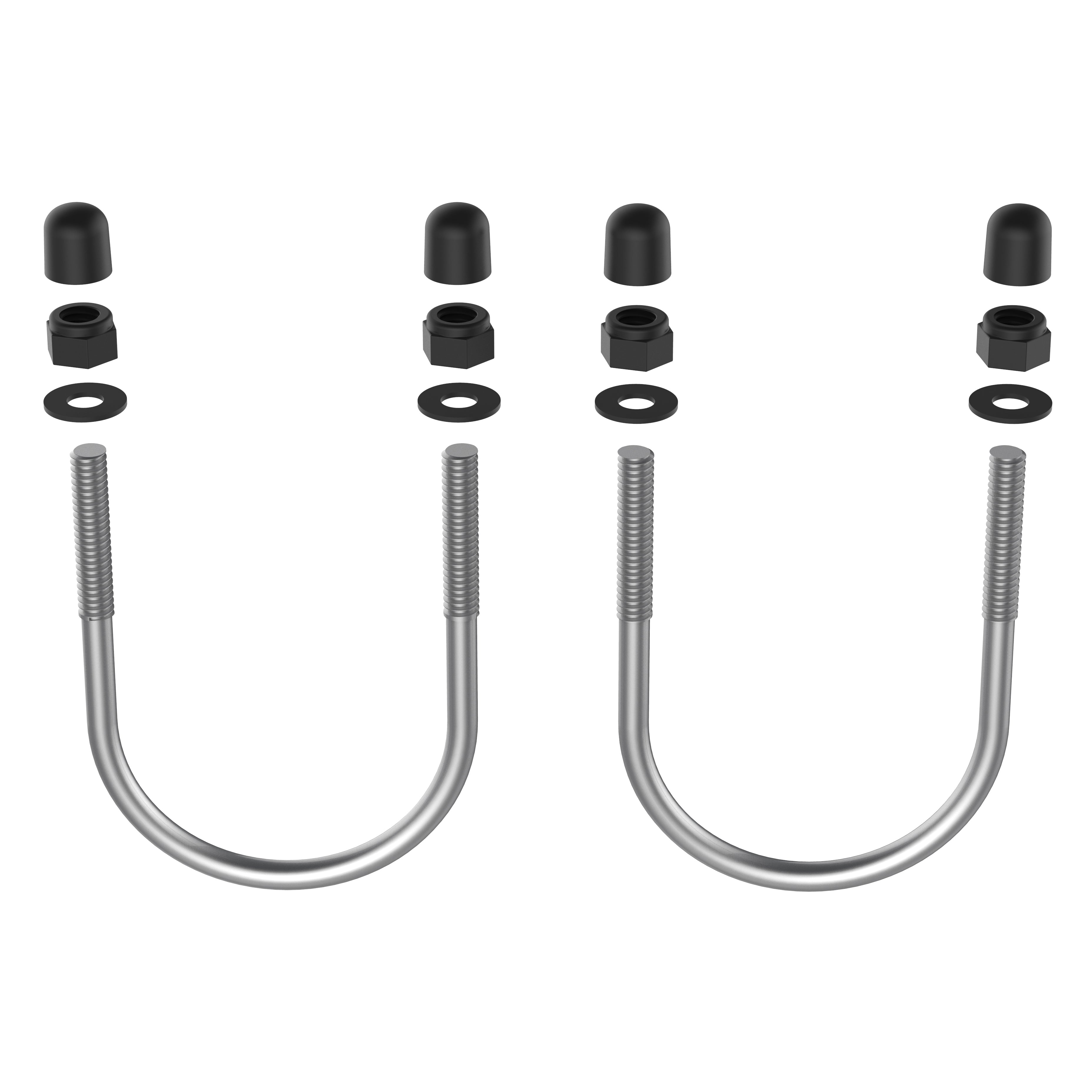 RAM® U-bout bevestigingsmateriaal voor RAM® Tough-Track™ 2" - 2.25" rails