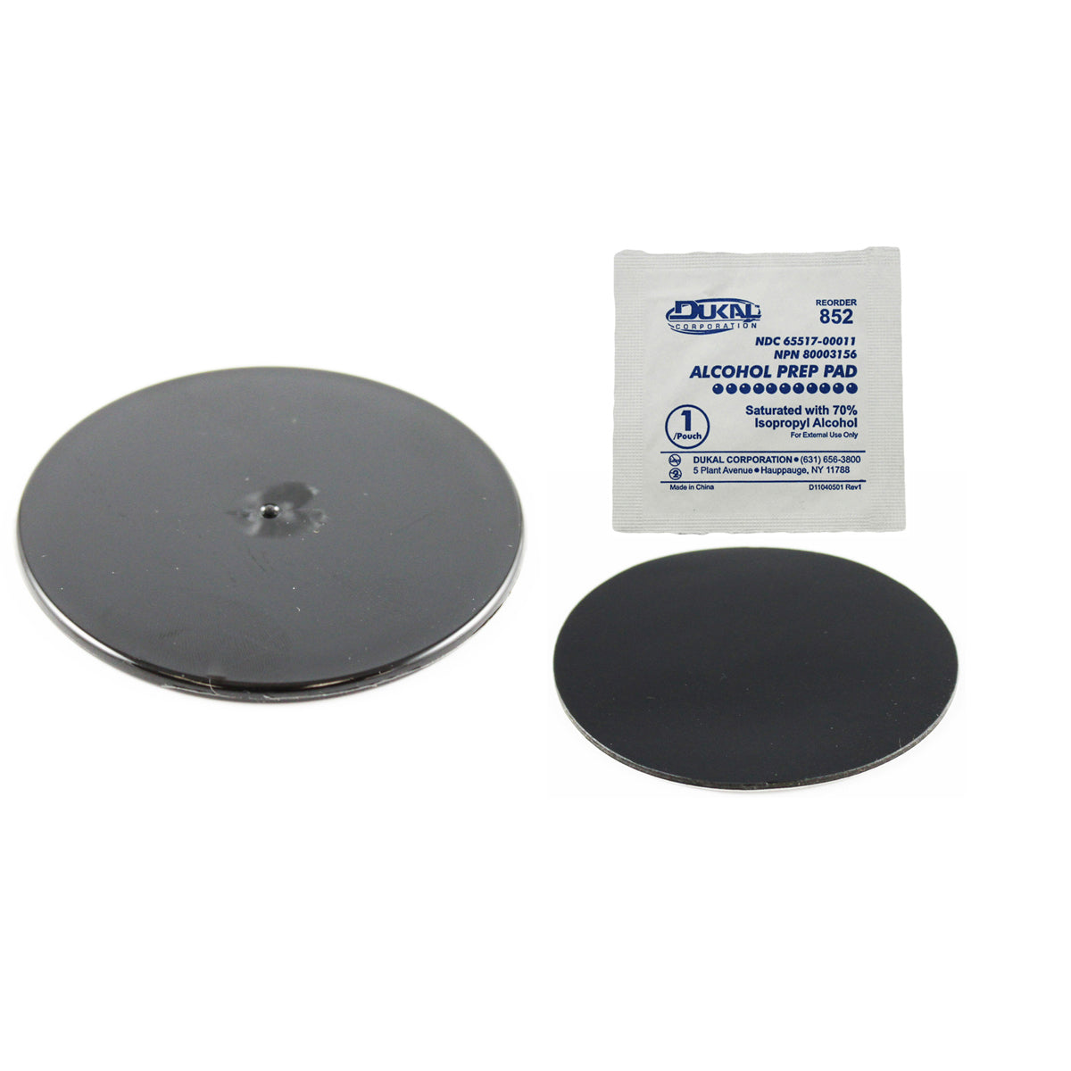 RAM® zwarte 3" kleefplaat voor zuignappen