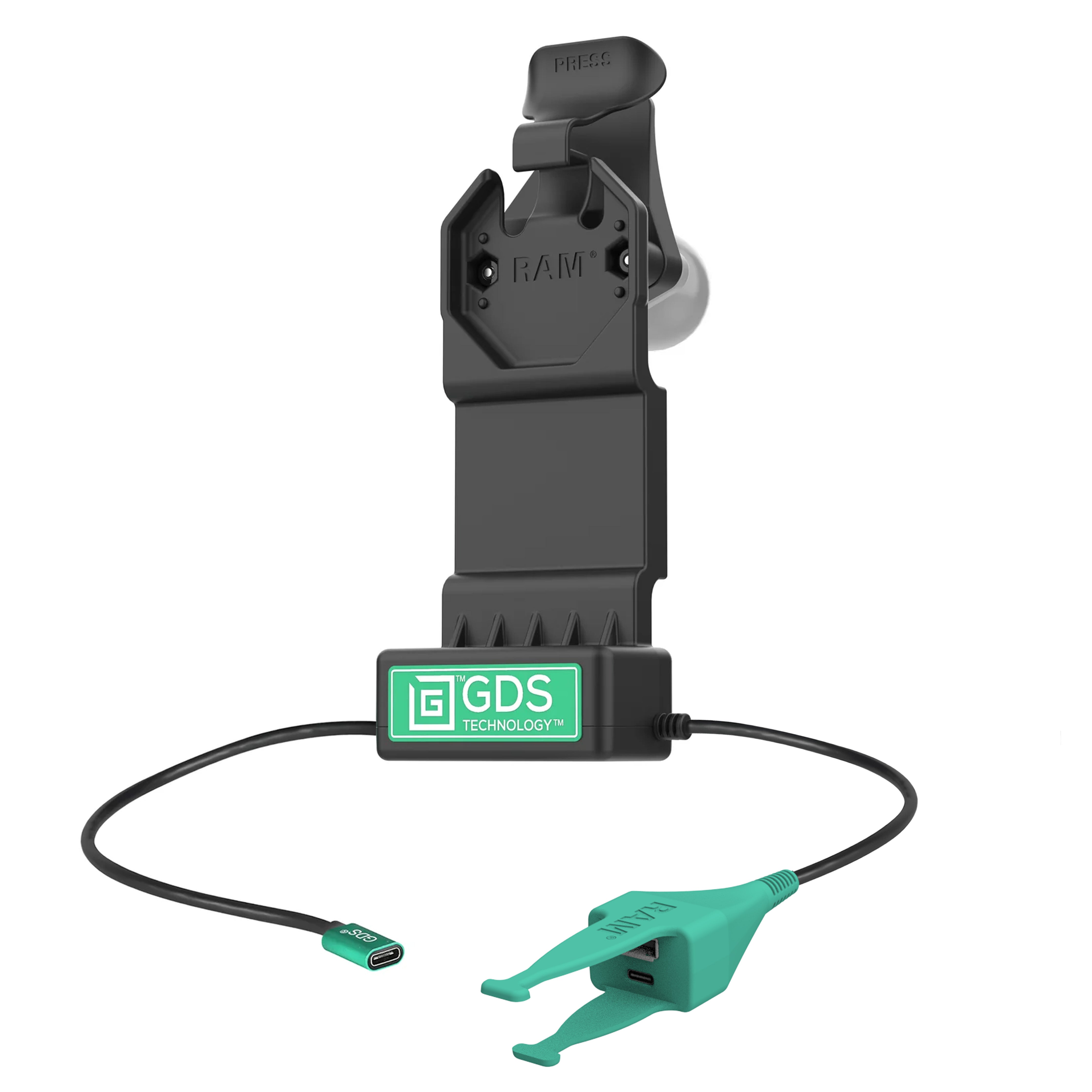 GDS® Uni-Conn™ dock + Dual USB-A & USB-C met ontgrendelingshendel