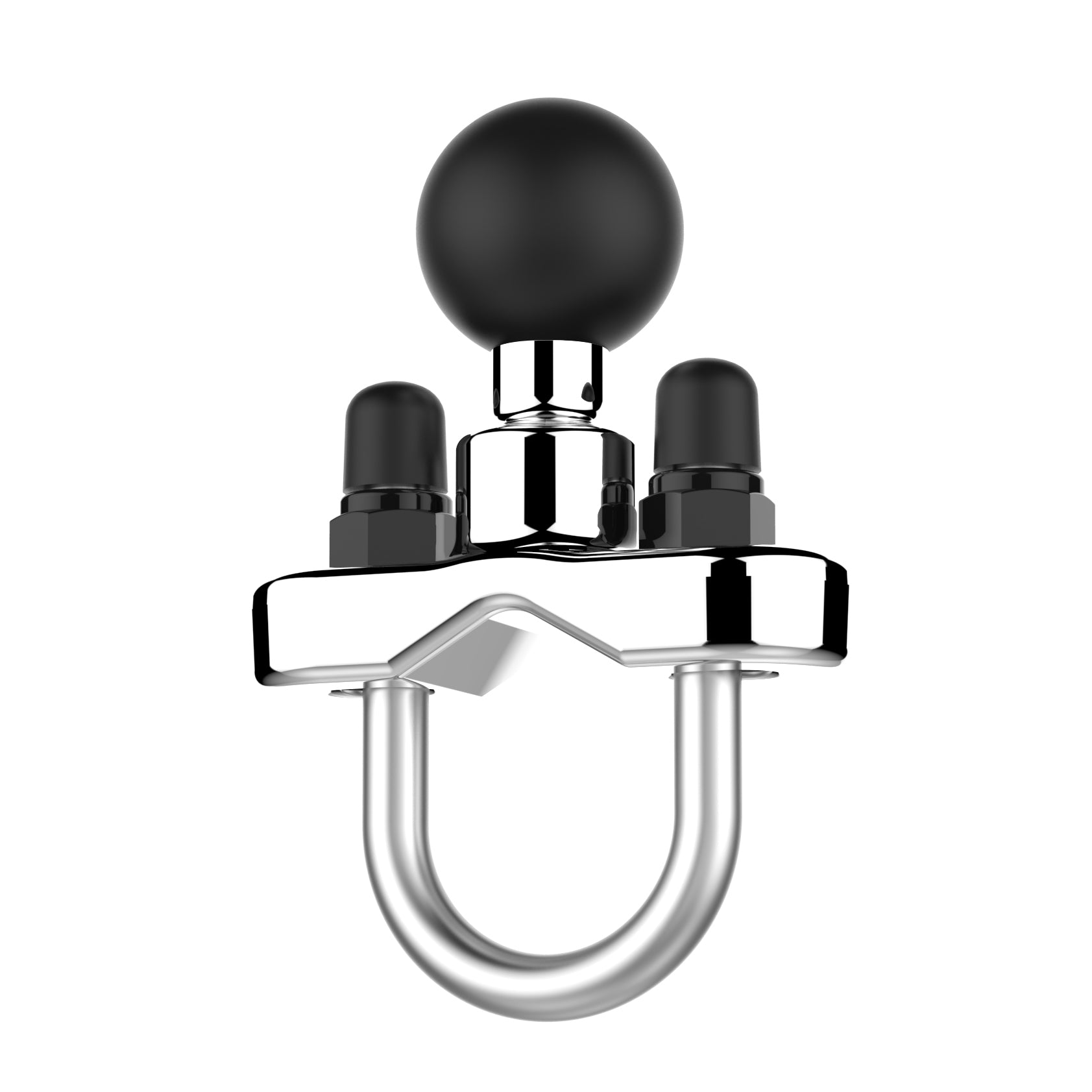 RAM® chromen stuur U-boutbasis voor rails van 1" tot 1.25" diameter