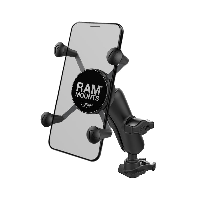 RAM® X-Grip® telefoonhouder met kogeladapter voor GoPro bases