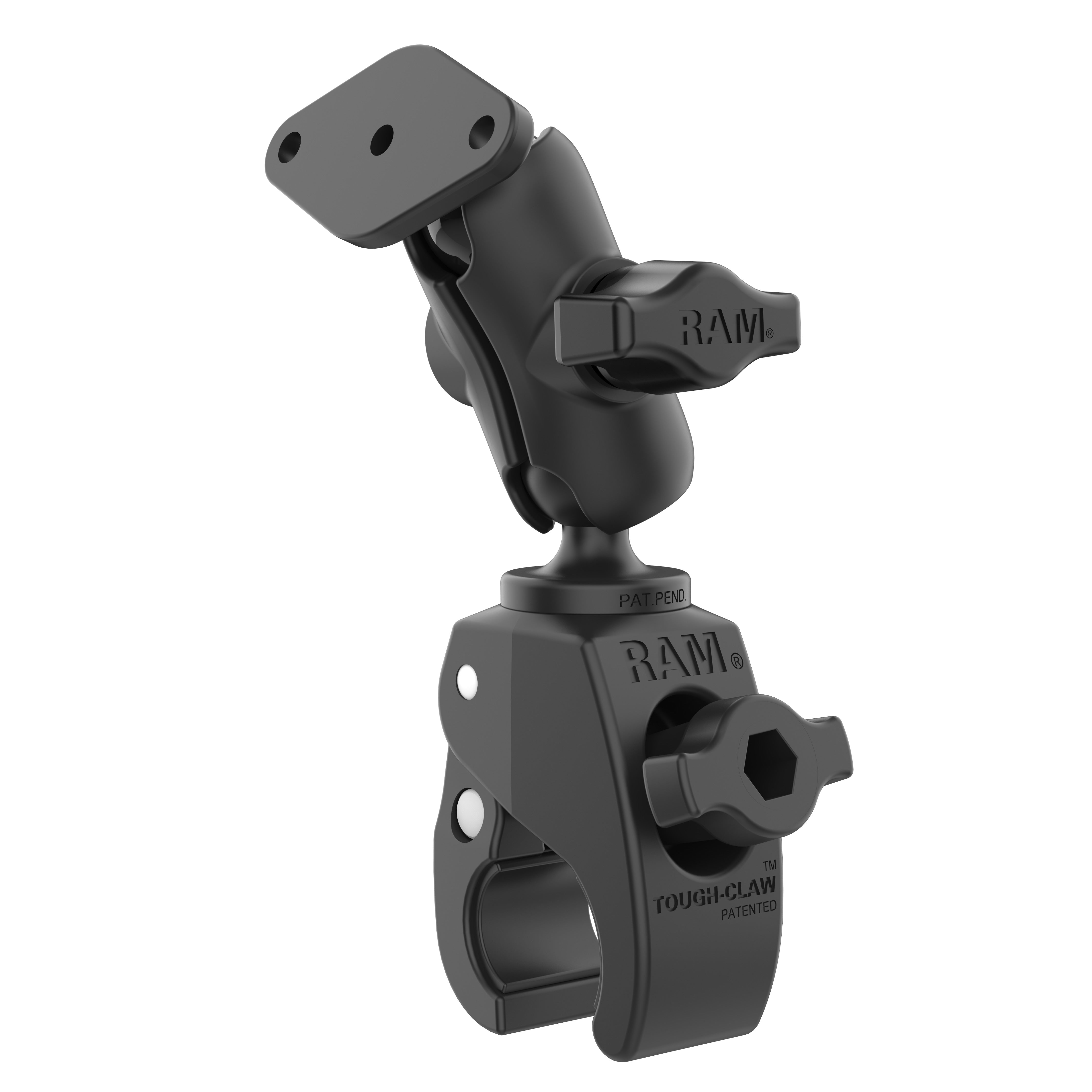 RAM® Tough-Claw™ petit support à pince avec plaque diamant - bras court