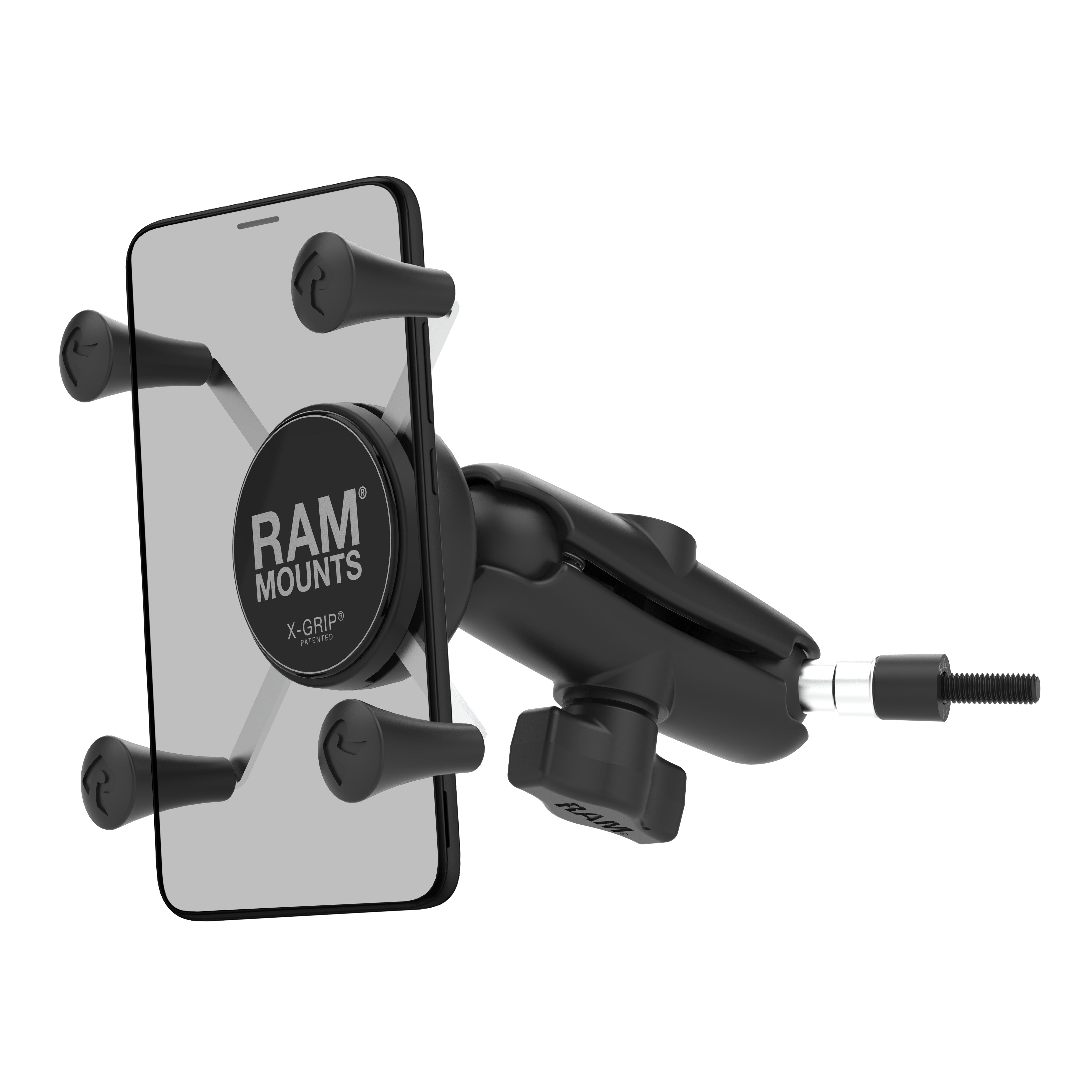 RAM® X-Grip® telefoonhouder met handgreep en A-stijl M6-boutbasis
