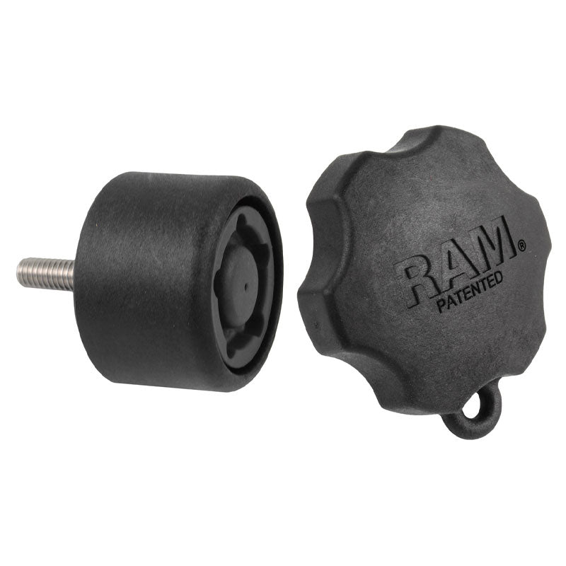 Bouton de sécurité RAM® Pin-Lock™ pour plaques à cardan de bras pivotants