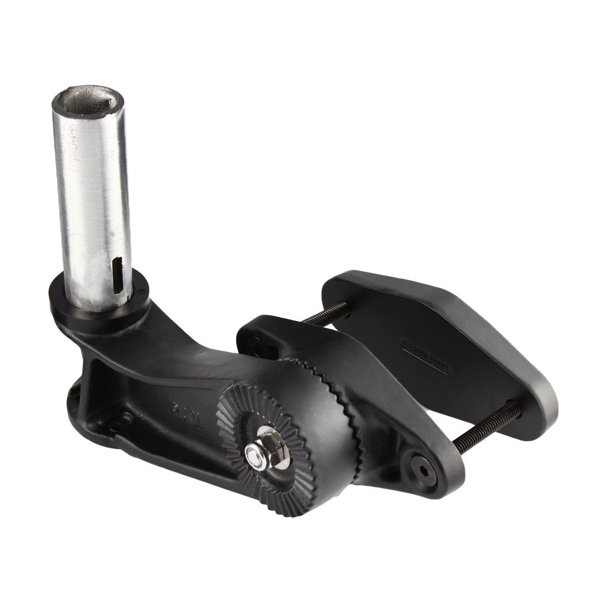Base à pince à cliquet 4" RAM® pour poteau carré avec poteau NPT 1"