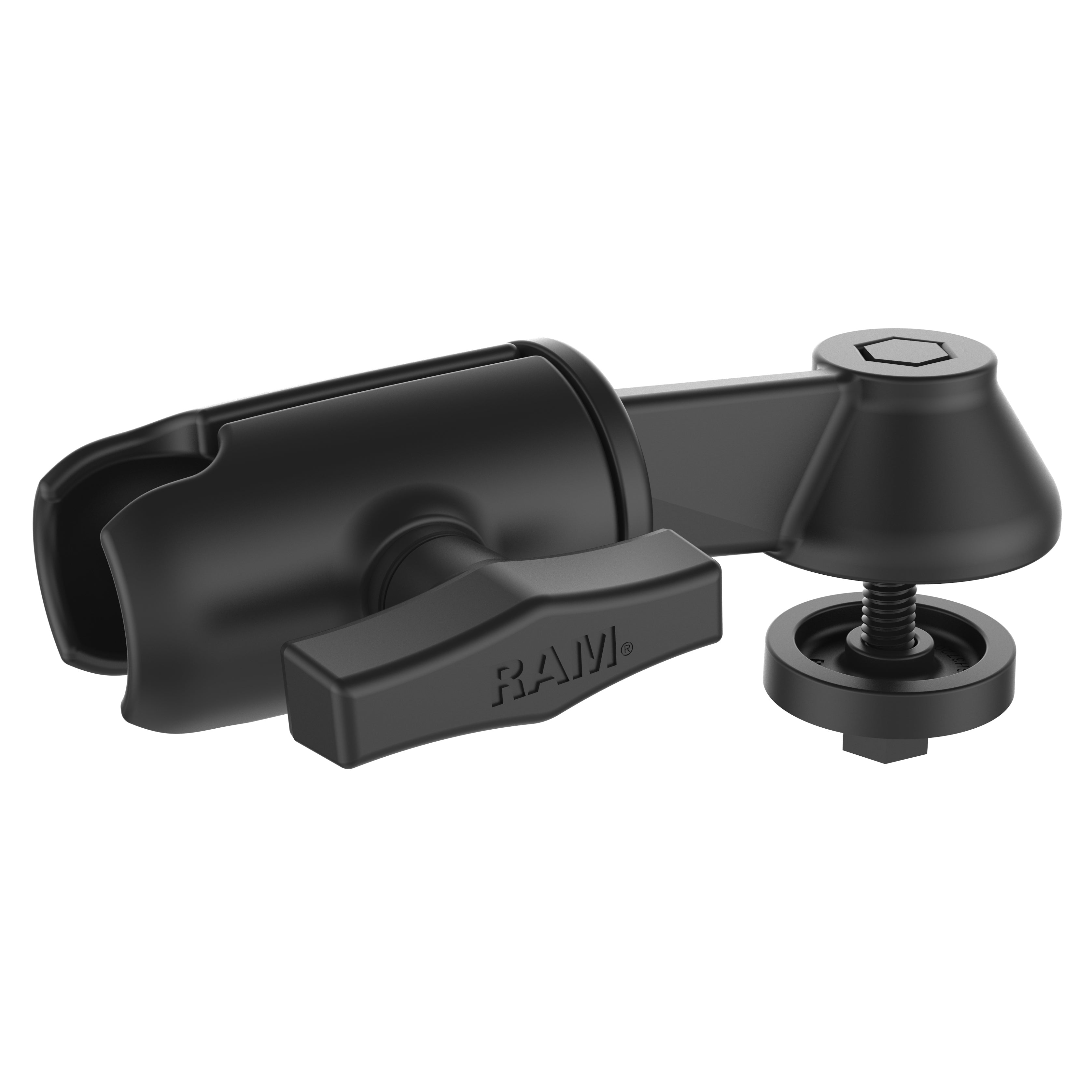 RAM® 6" zwenkarm enkele komarm met hardware