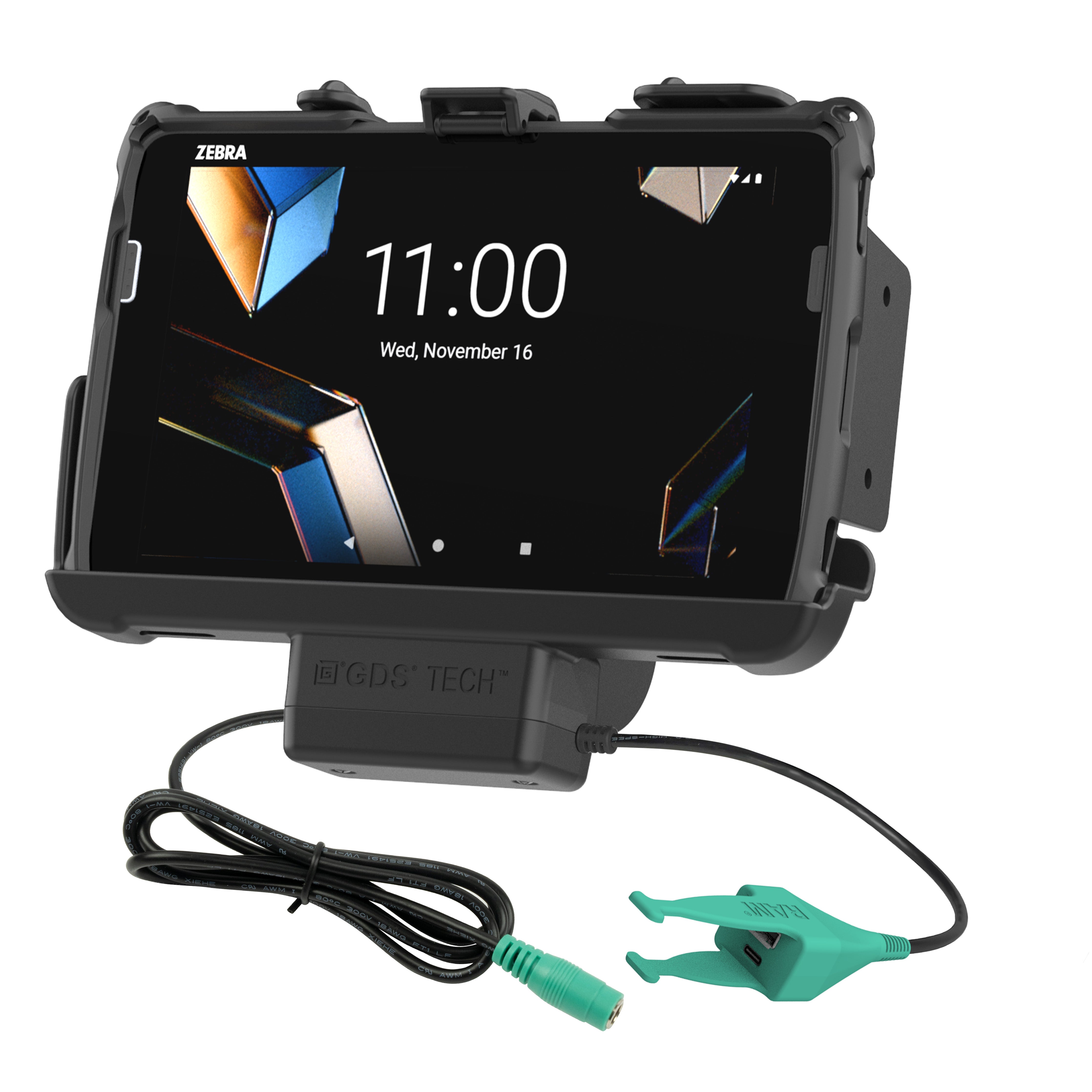 RAM® Tough-Dock™ Power + USB-C & USB-A til Zebra ET401 & ET4x 8"