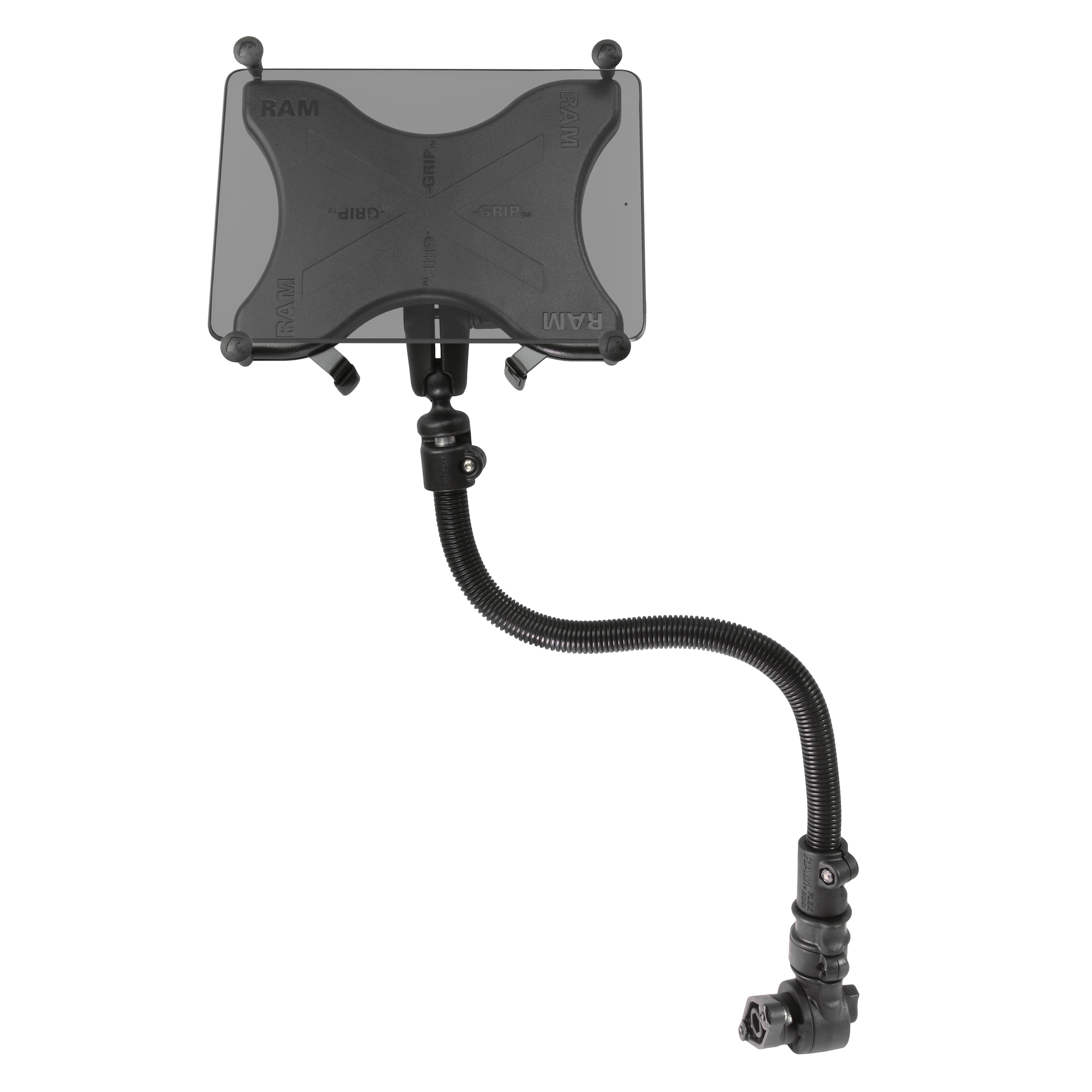 RAM® tablethouder voor rolstoelen met quick-release en zwenkfunctie