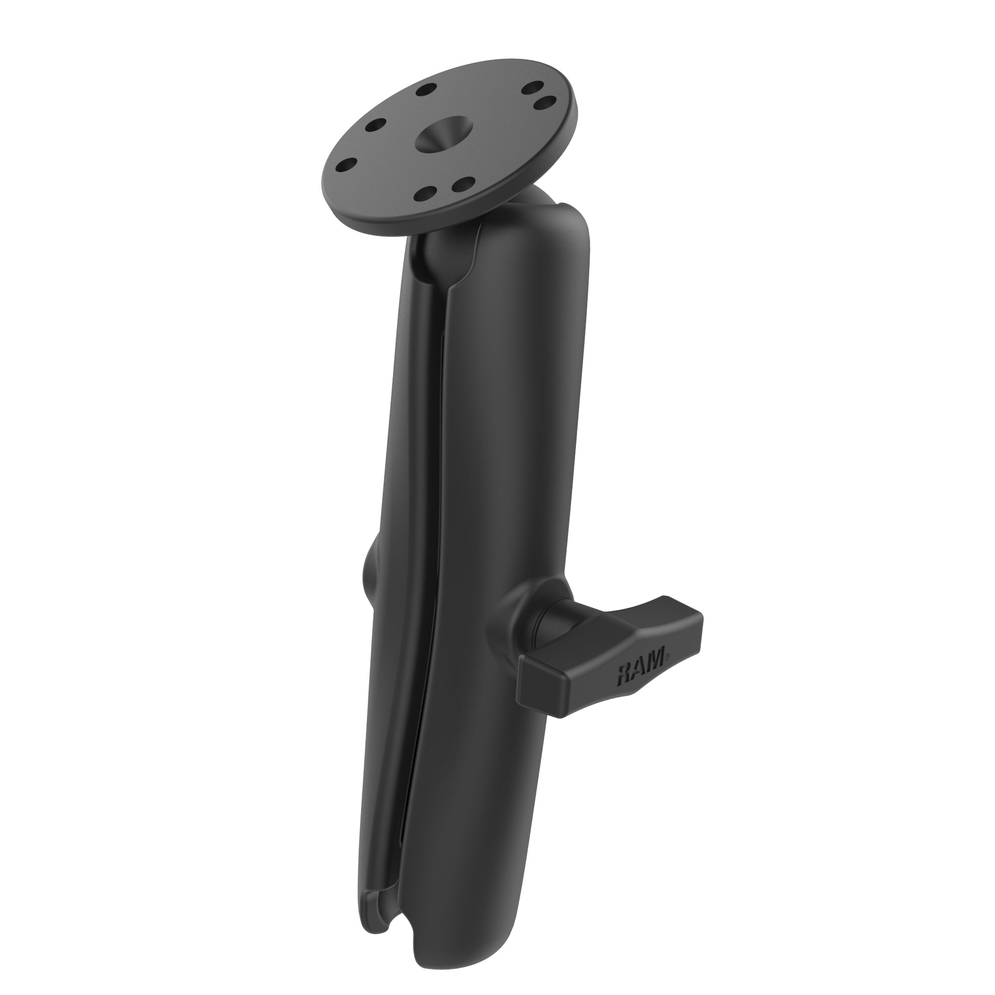 Braccio RAM® a doppia coppa con piastra a sfera rotonda – formato C lungo