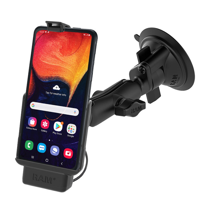 RAM® EZ-Roll'r™ voeding-zuignaphouder voor Samsung XCover Pro
