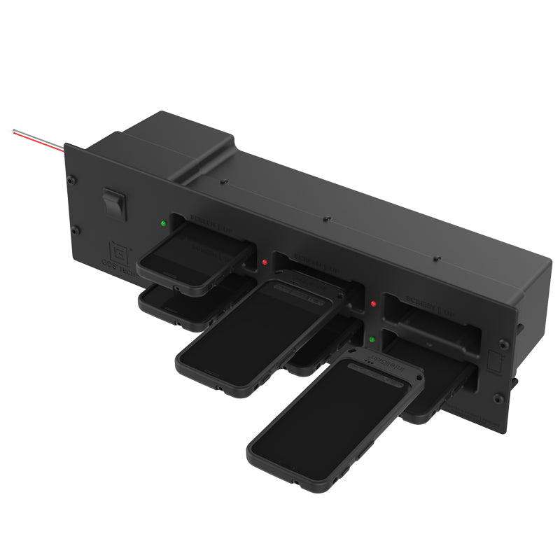 GDS® 6-poorts laadmodule voor IntelliSkin®-telefoons in kasten