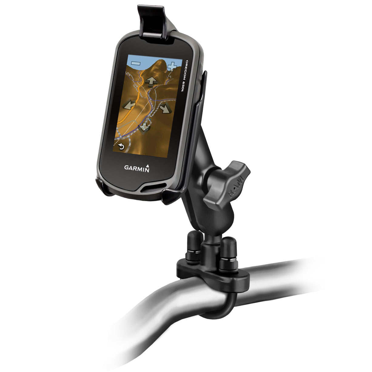 RAM® stuur U-bout dubbele kogelhouder voor Garmin Oregon-serie + meer