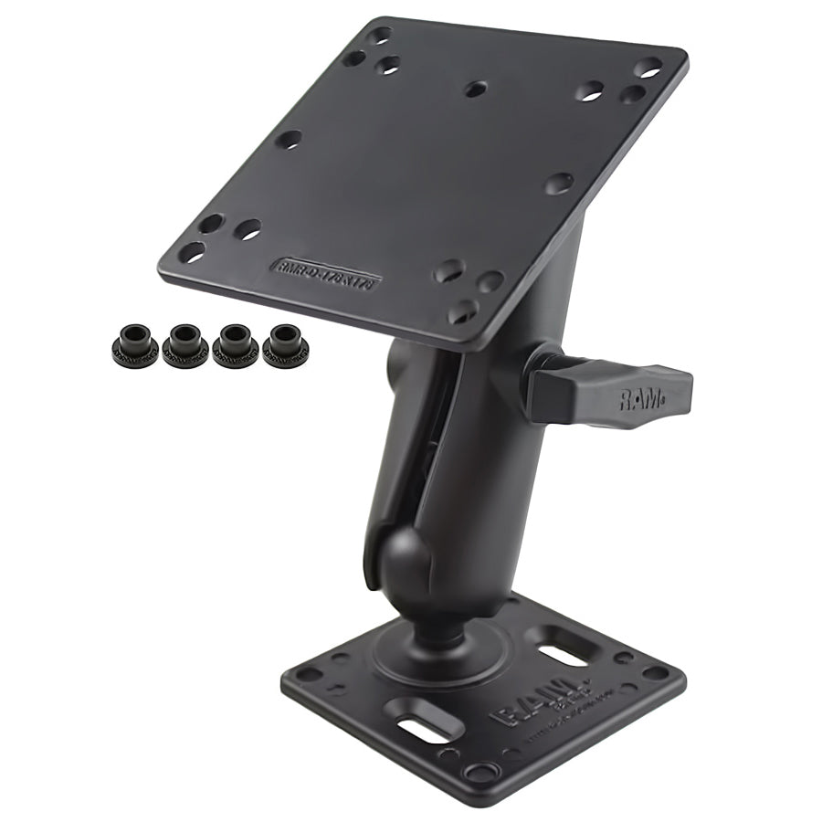 RAM® dubbele kogelhouder met 75x75mm VESA-plaat en 100x100mm VESA-plaat