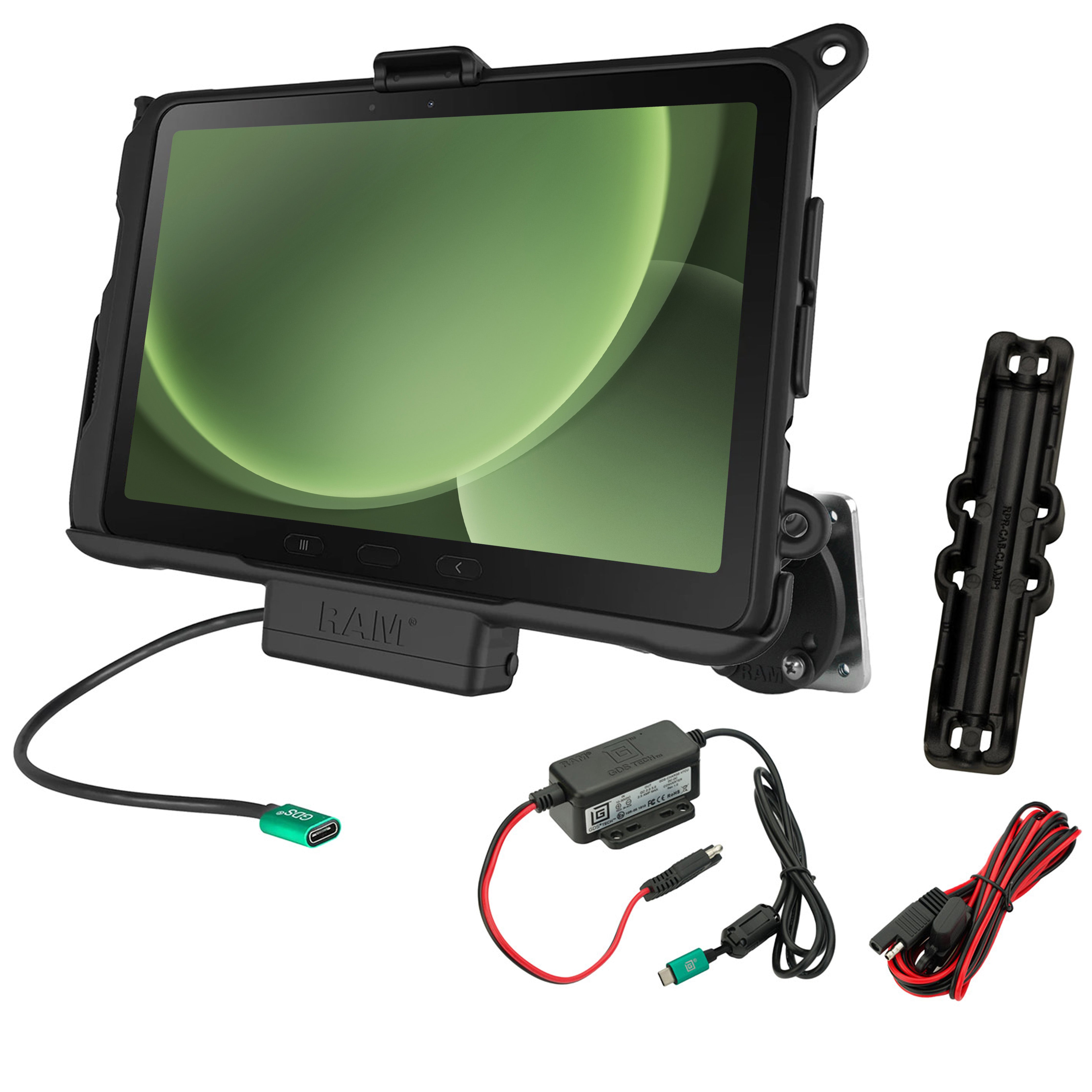 Dock alimentato RAM® e supporto da cruscotto per Samsung Tab Active5 Pro & 4 Pro
