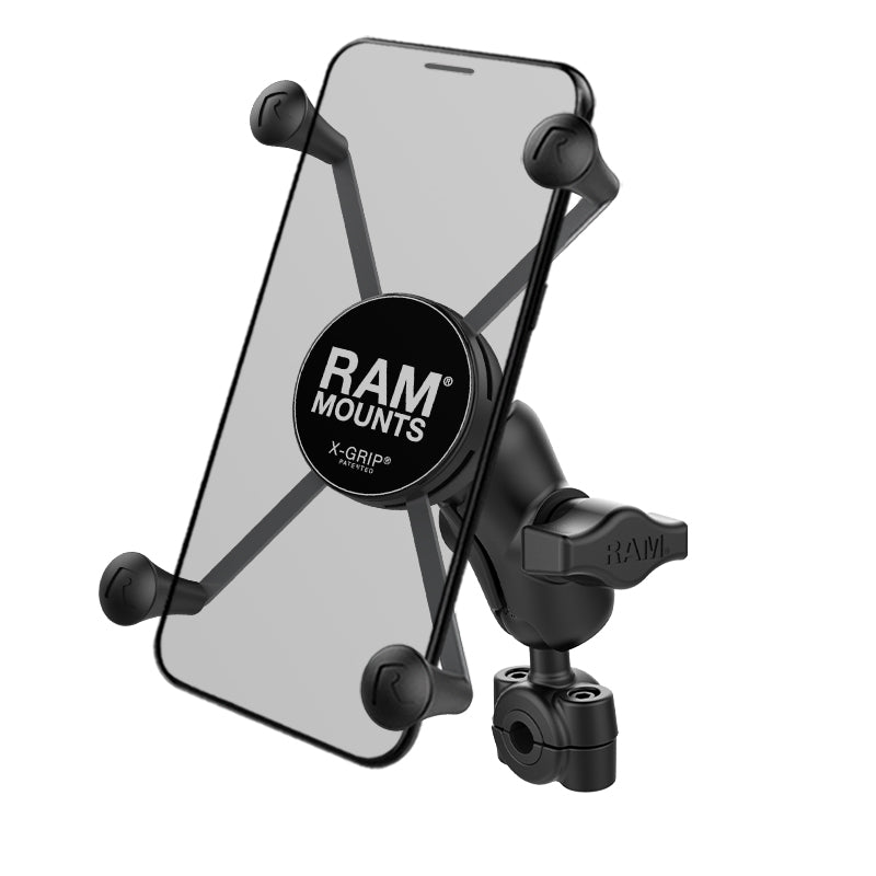 RAM® X-Grip® houder voor grote telefoons met Torque™ kleine railbasis - korte arm