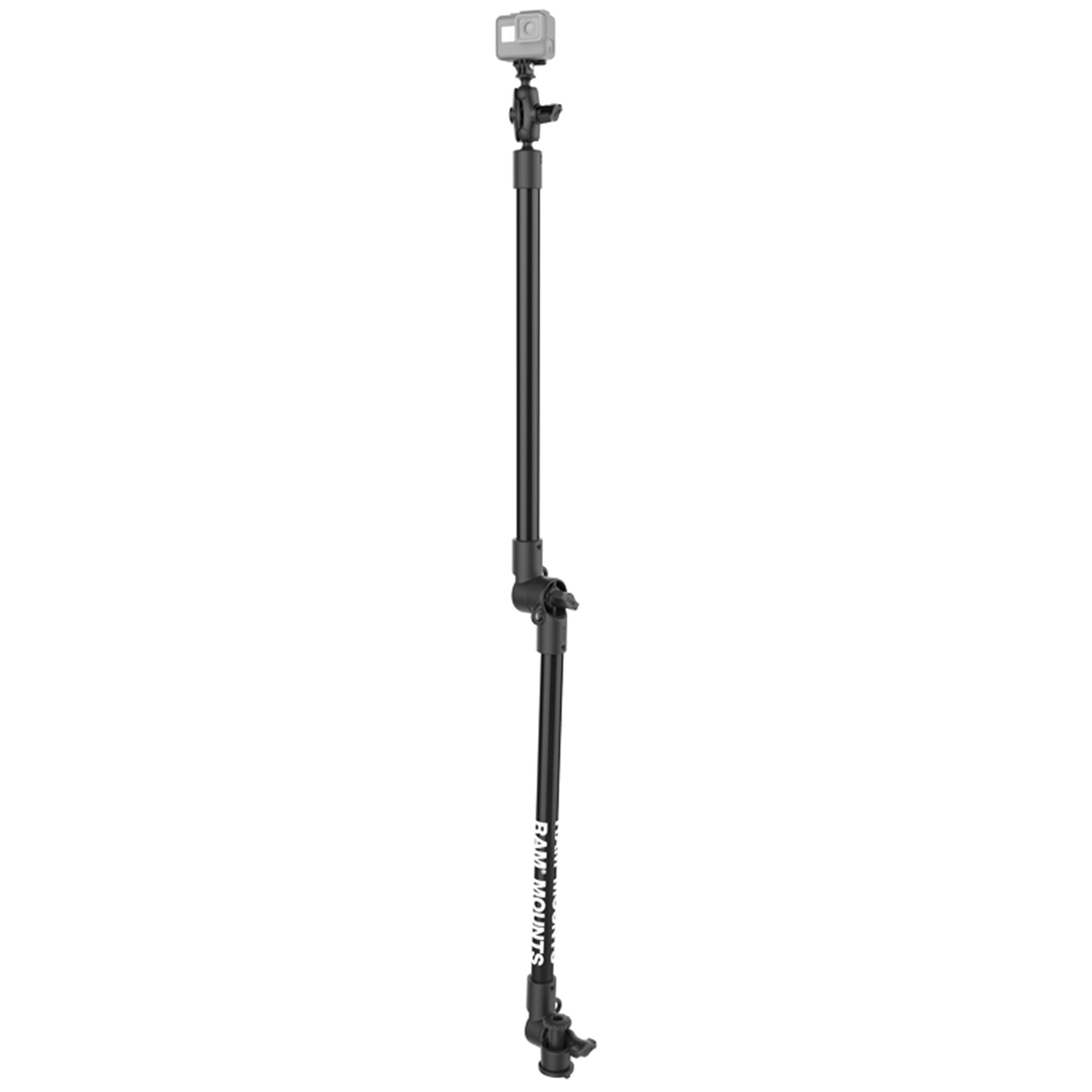 RAM® Tough-Pole™ camerahouder met dubbele buis en RAM® Track-Node™ basis