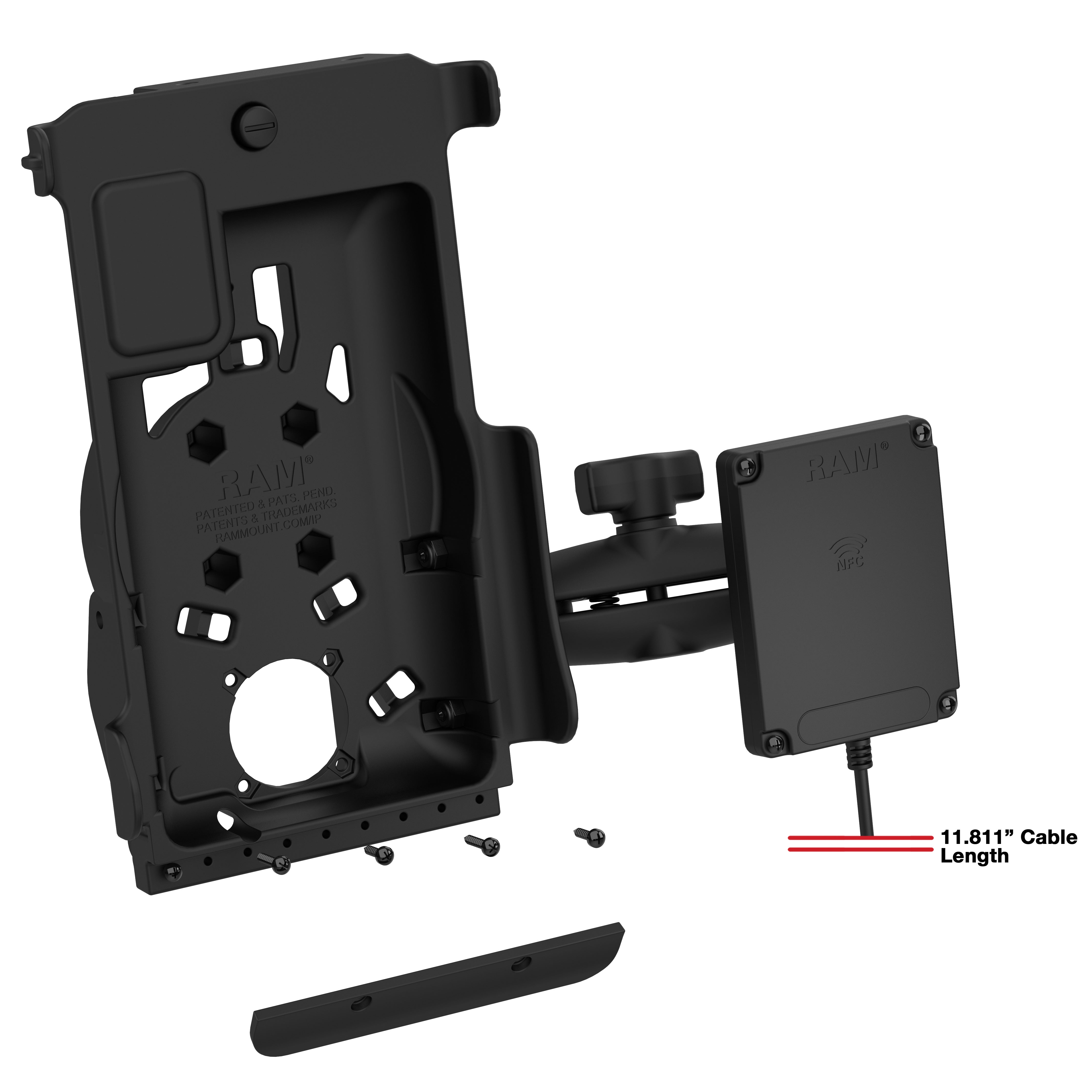 GDS® Tough-Dock™ body voor Tab Active3 met NFC-verlenger