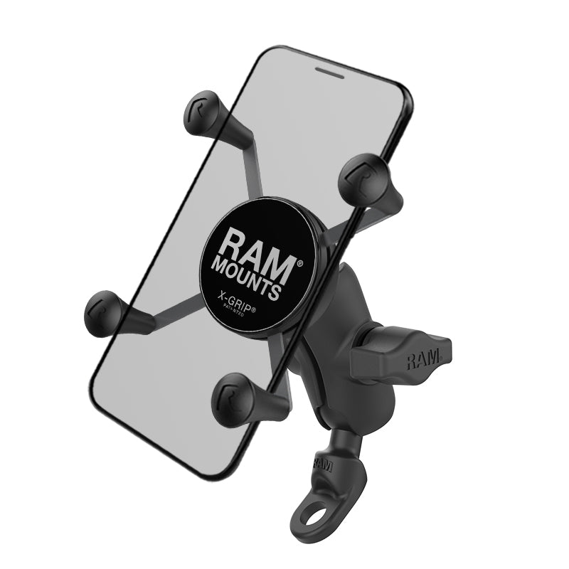 RAM® X-Grip® telefoonhouder met 9mm schuine boutkopadapter - composiet