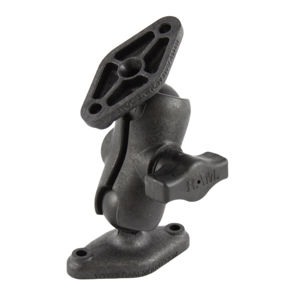 RAM® composiet dubbele kogelhouder met twee Diamond-platen - kort