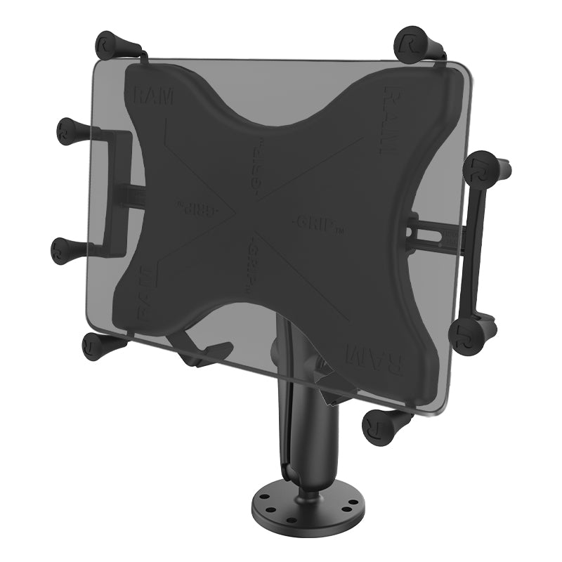 RAM® X-Grip® boorbare dubbele-kogelhouder voor 9"-11" tablets
