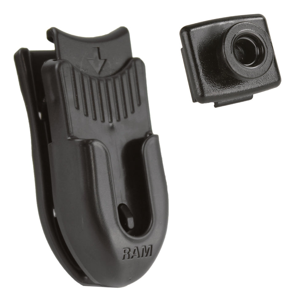 Support clip ceinture RAM® et adaptateur à bouton pour IntelliSkin® HD™