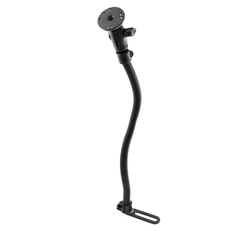 RAM® Pod™ I soporte para vehículo con varilla de aluminio de 18" y placa redonda - tamaño B