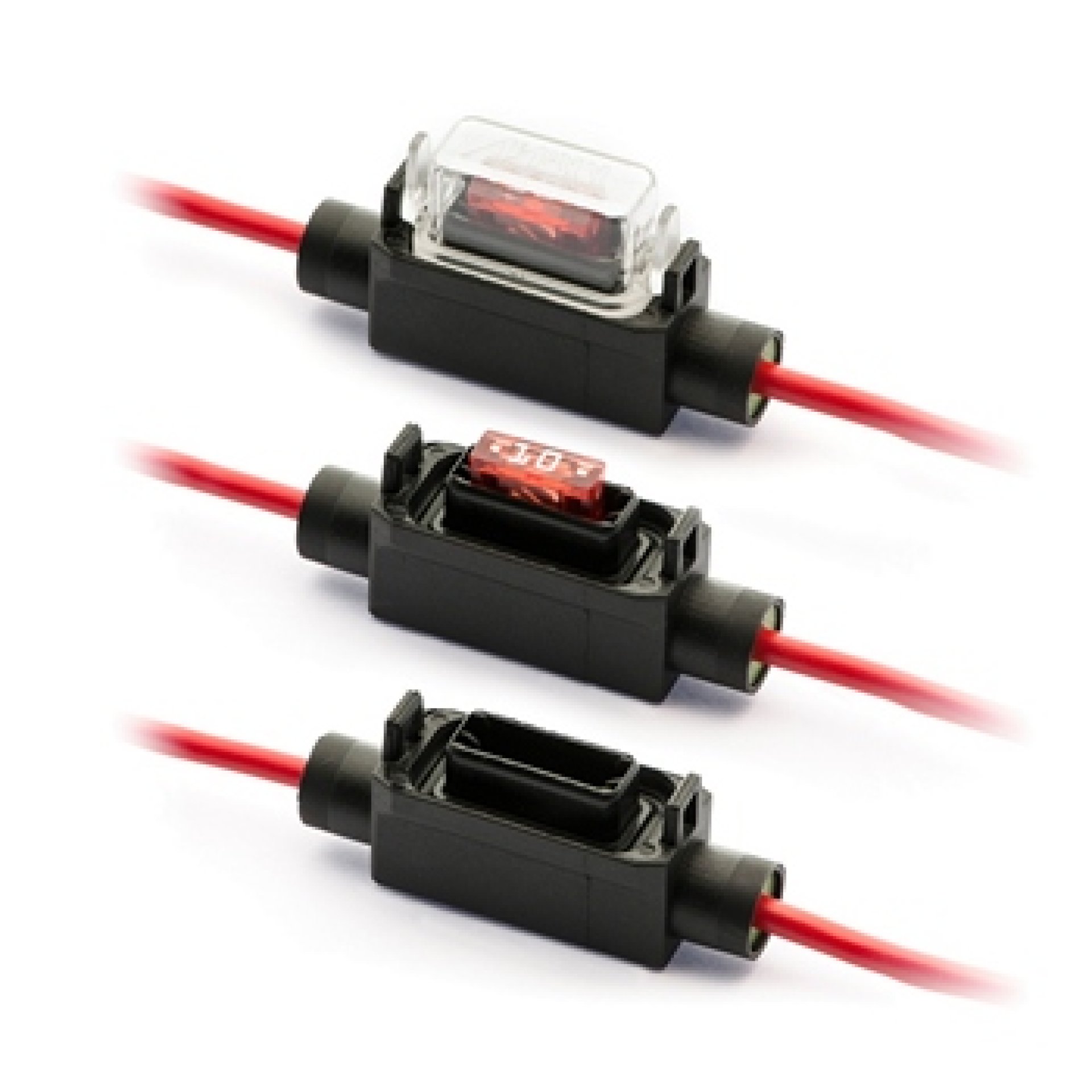 Porte-fusible MiniOTO 2,5mm² rouge avec capuchon