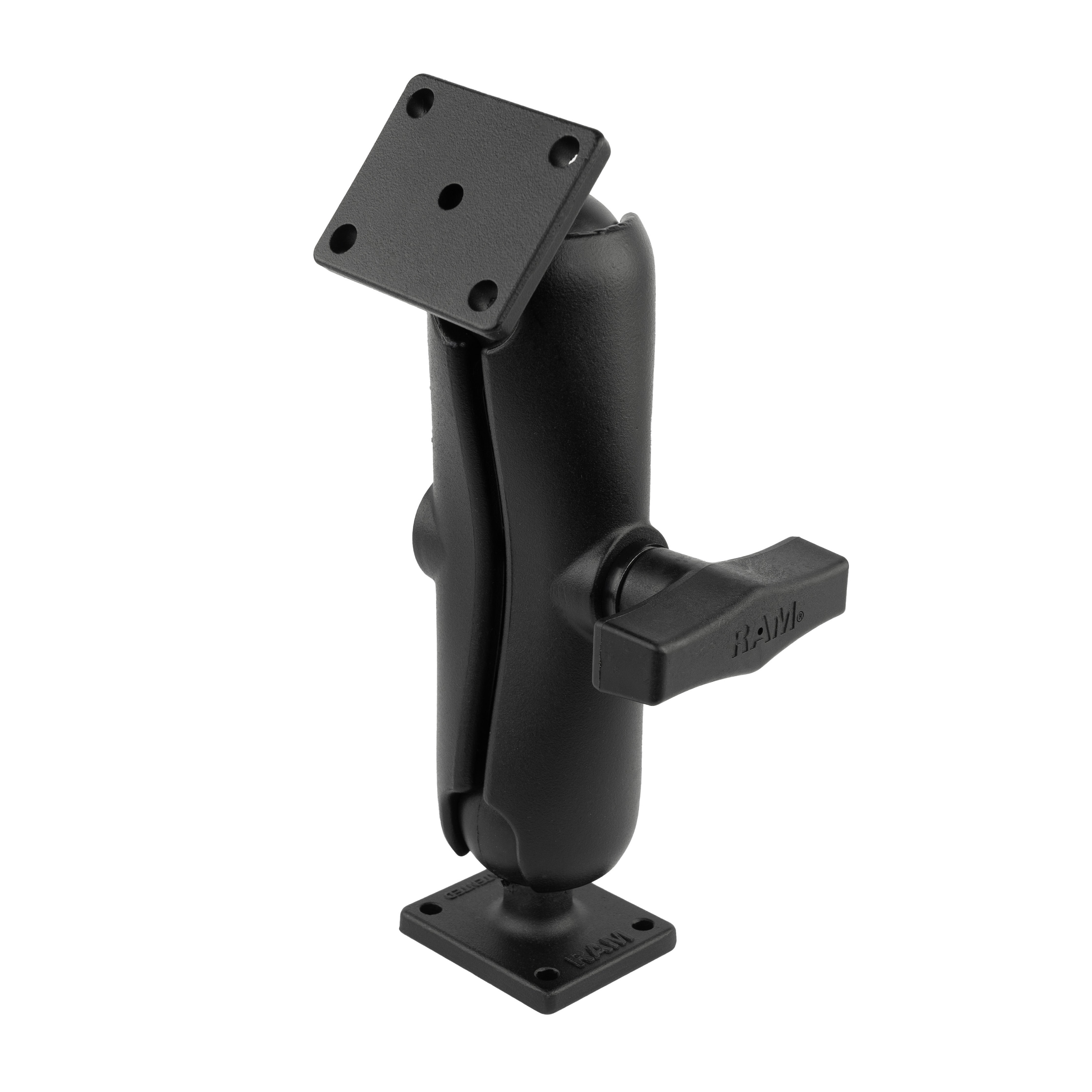RAM® dubbele kogelhouder met rechthoekige AMPS-platen - C-formaat medium