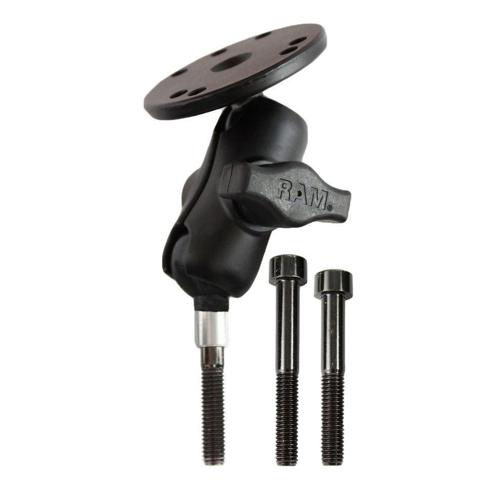 RAM® stuurklem houder met M8-bouten en ronde plaat – kort