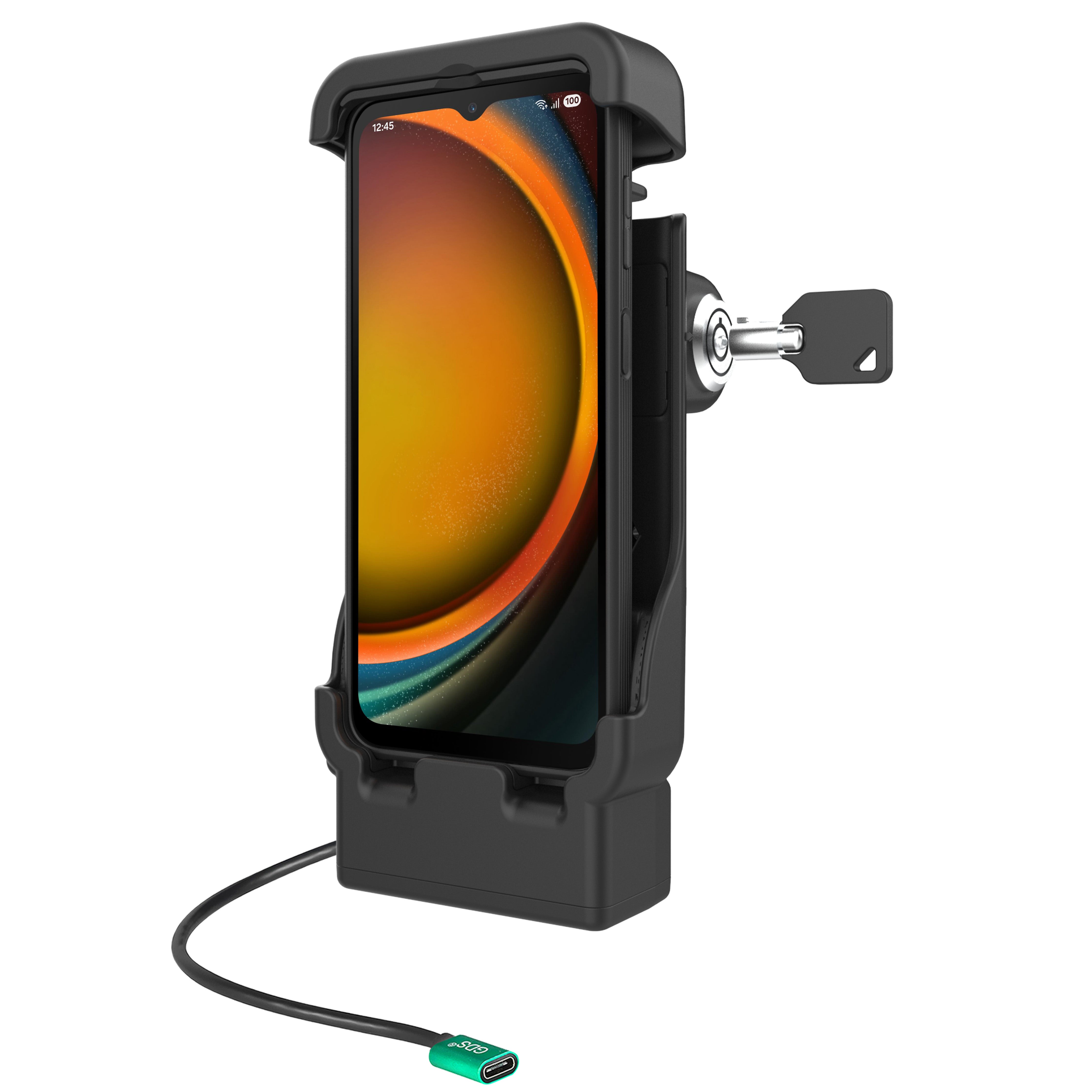 Zasilane blokowane uchwyty samochodowe RAM® dla XCover7 Pro i 6 Pro bez etui