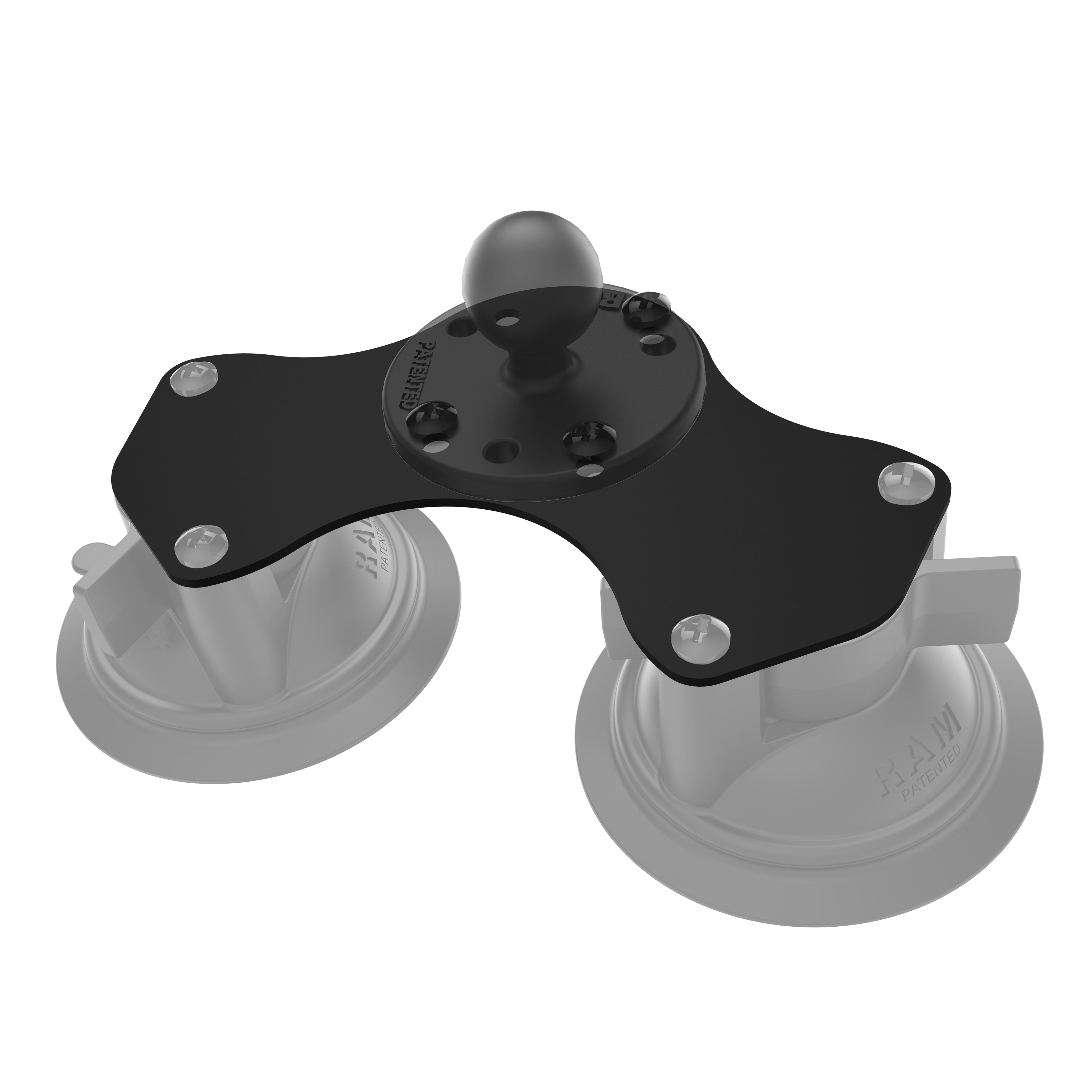 RAM® dubbel adapterplatta för RAM® Twist-Lock™ sugkoppar