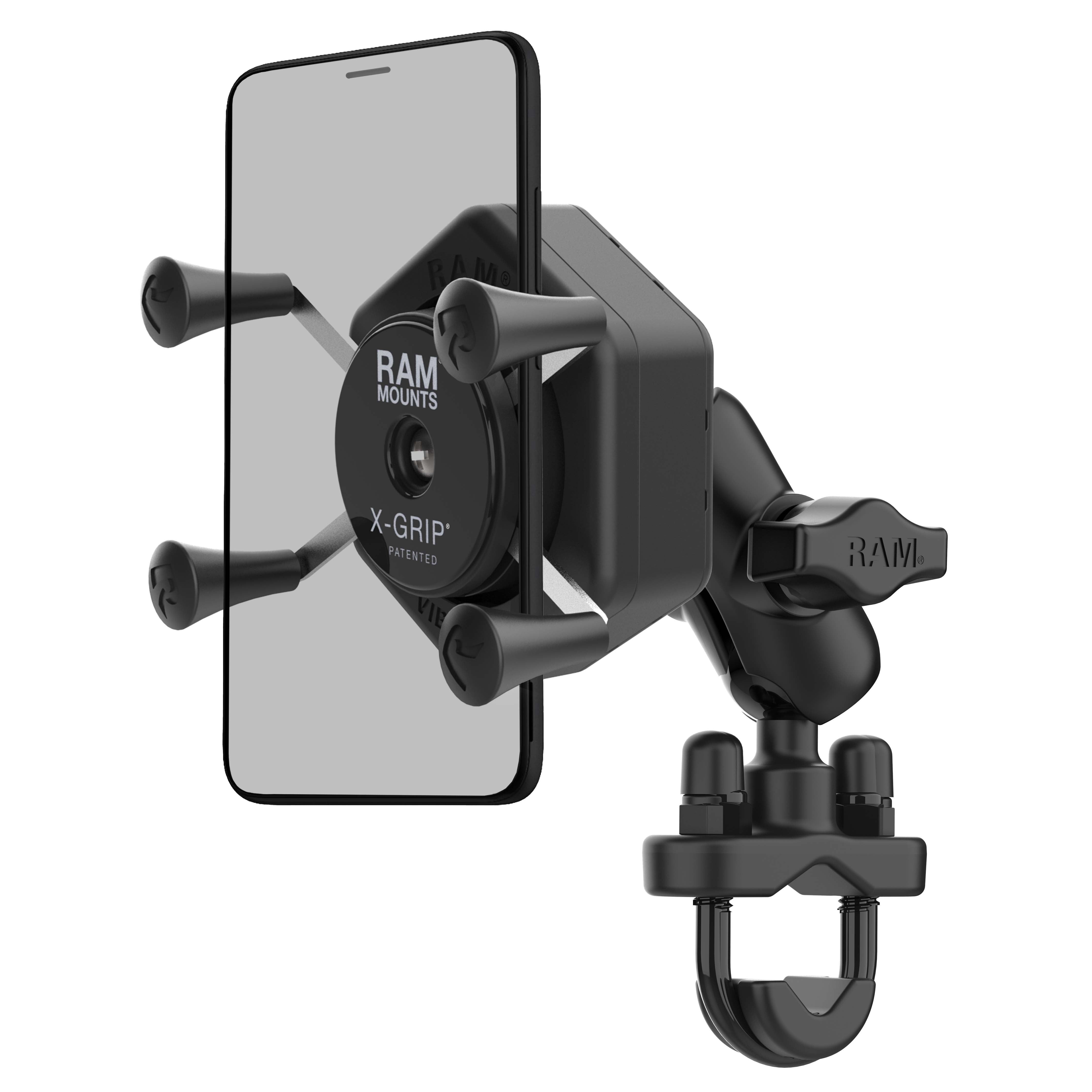 RAM® X-Grip® telefoonhouder met Vibe-Safe™ & U-bout basis - kort