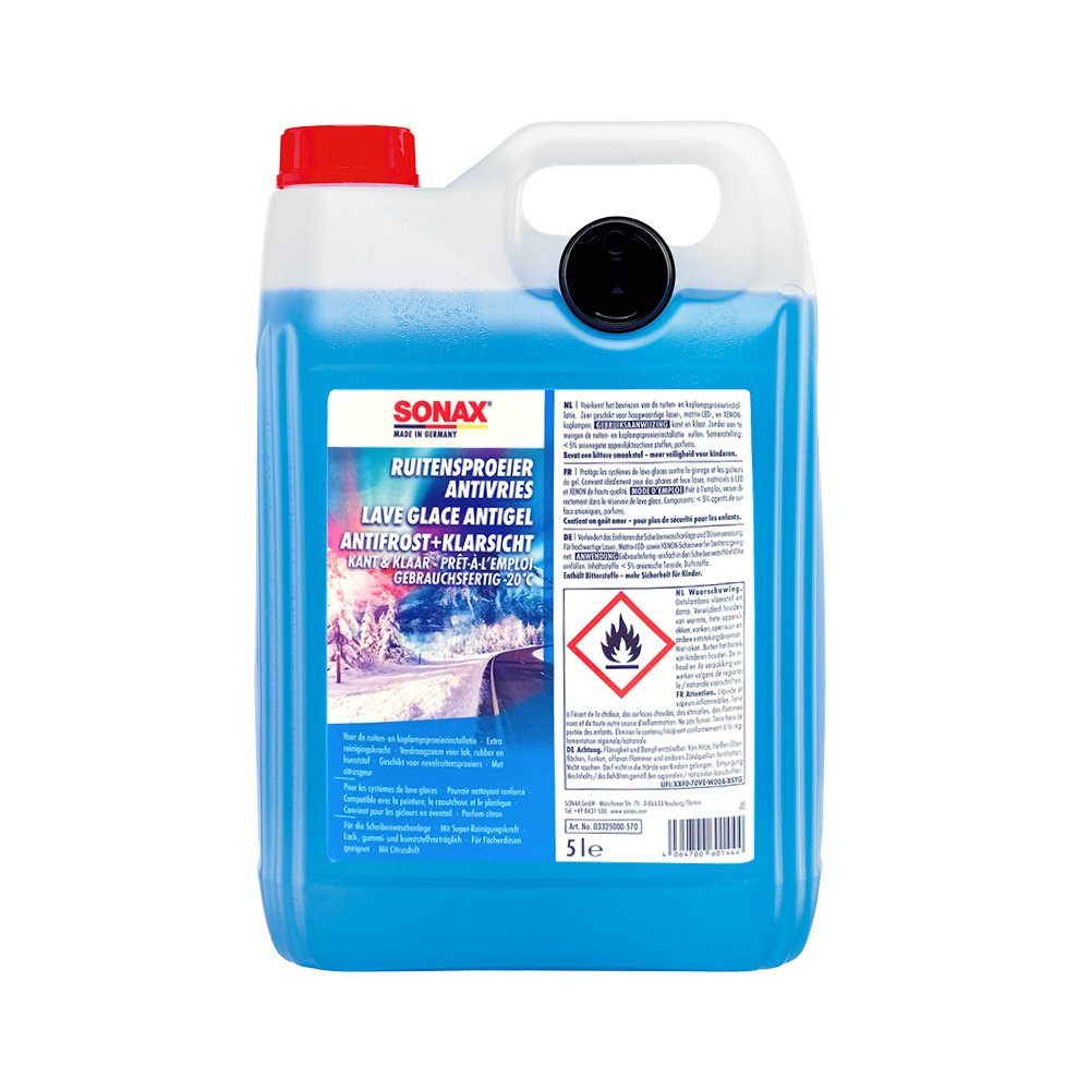 Liquide lave-glace AntiFreeze+ClearView ready-to-use -20°C 5L