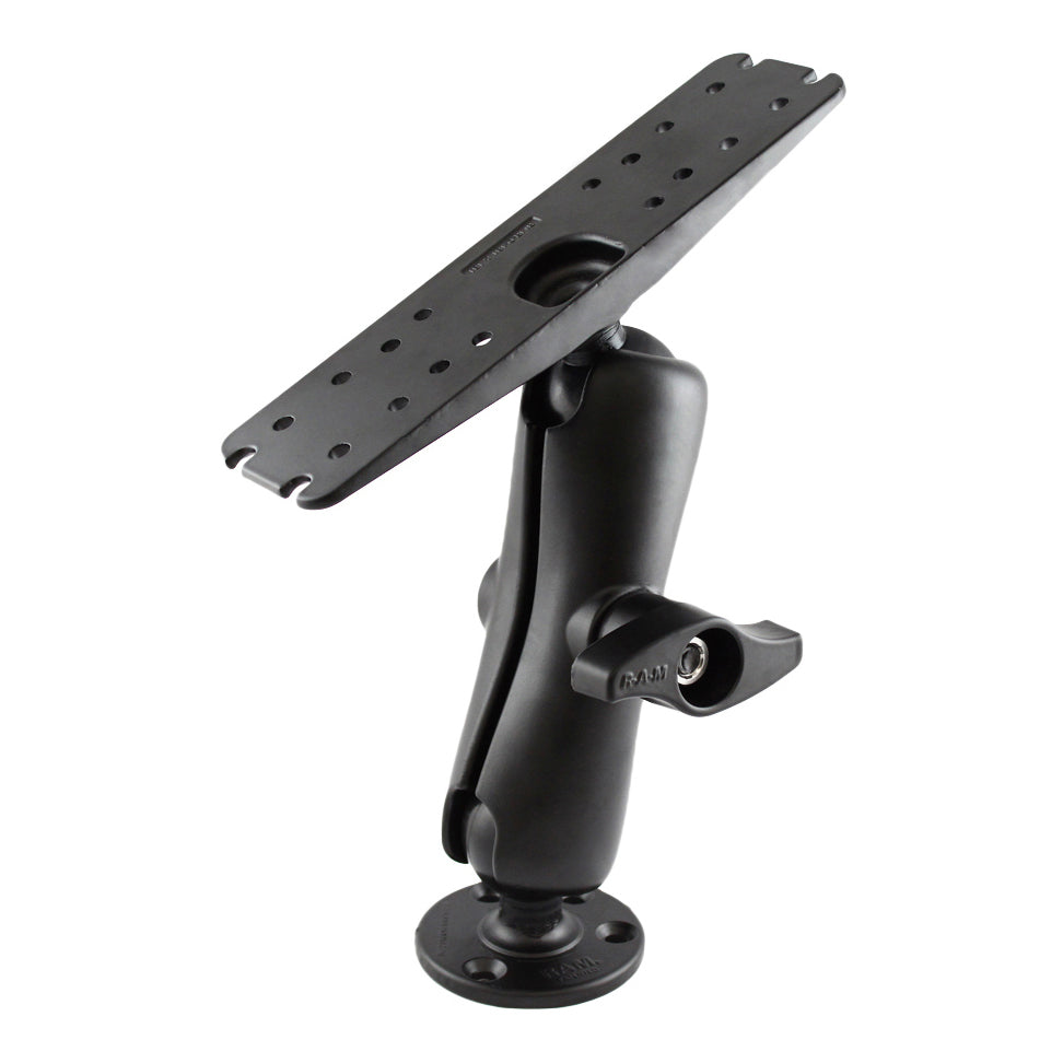 RAM® houder voor grote maritieme elektronica met borgmoer - medium