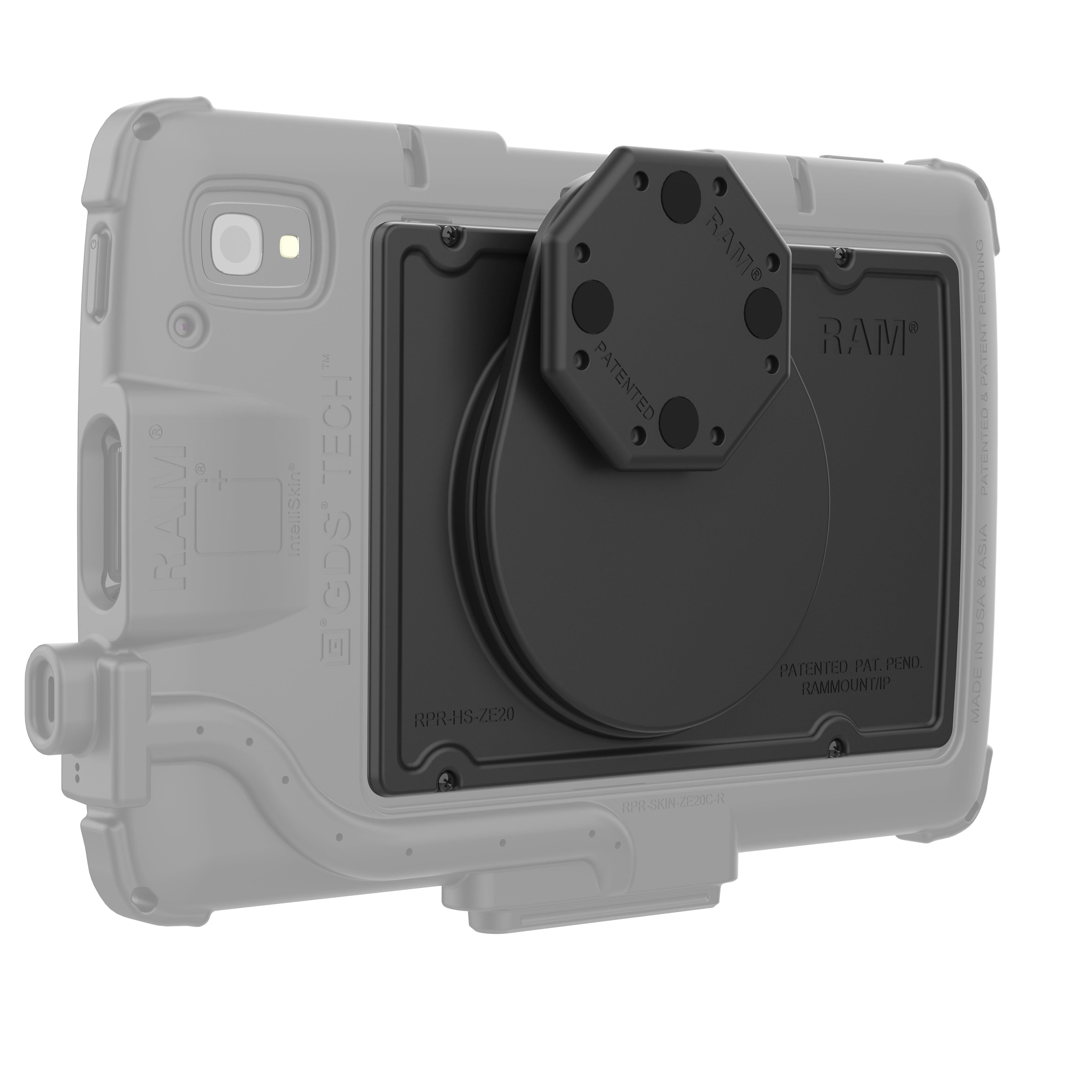 GDS® Uni-Conn™ adapter voor Zebra ET401 en ET4x 8" tablet