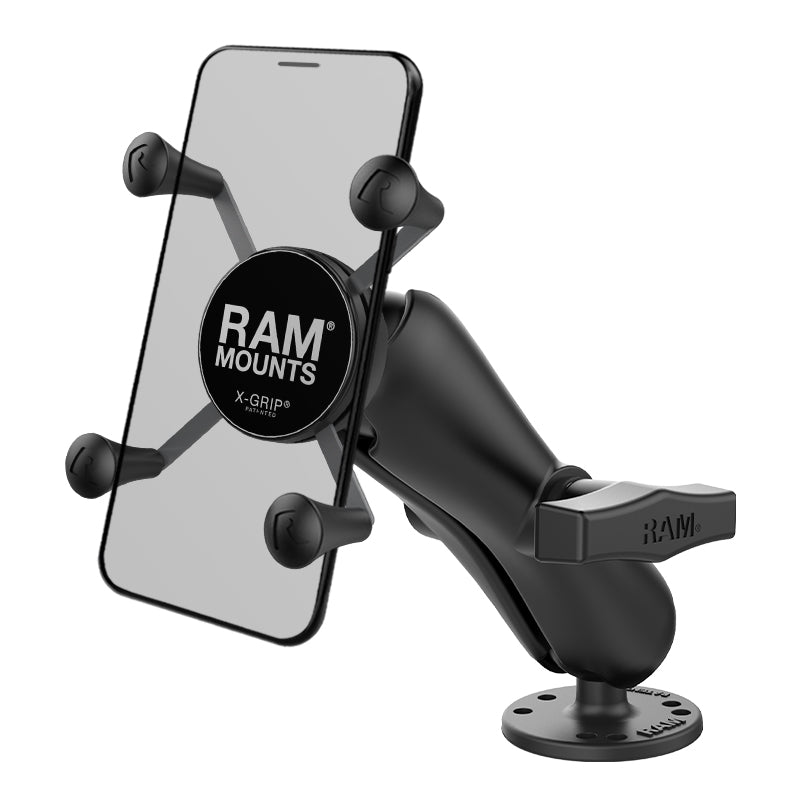 RAM® X-Grip® telefoonhouder met plat-oppervlakhouder