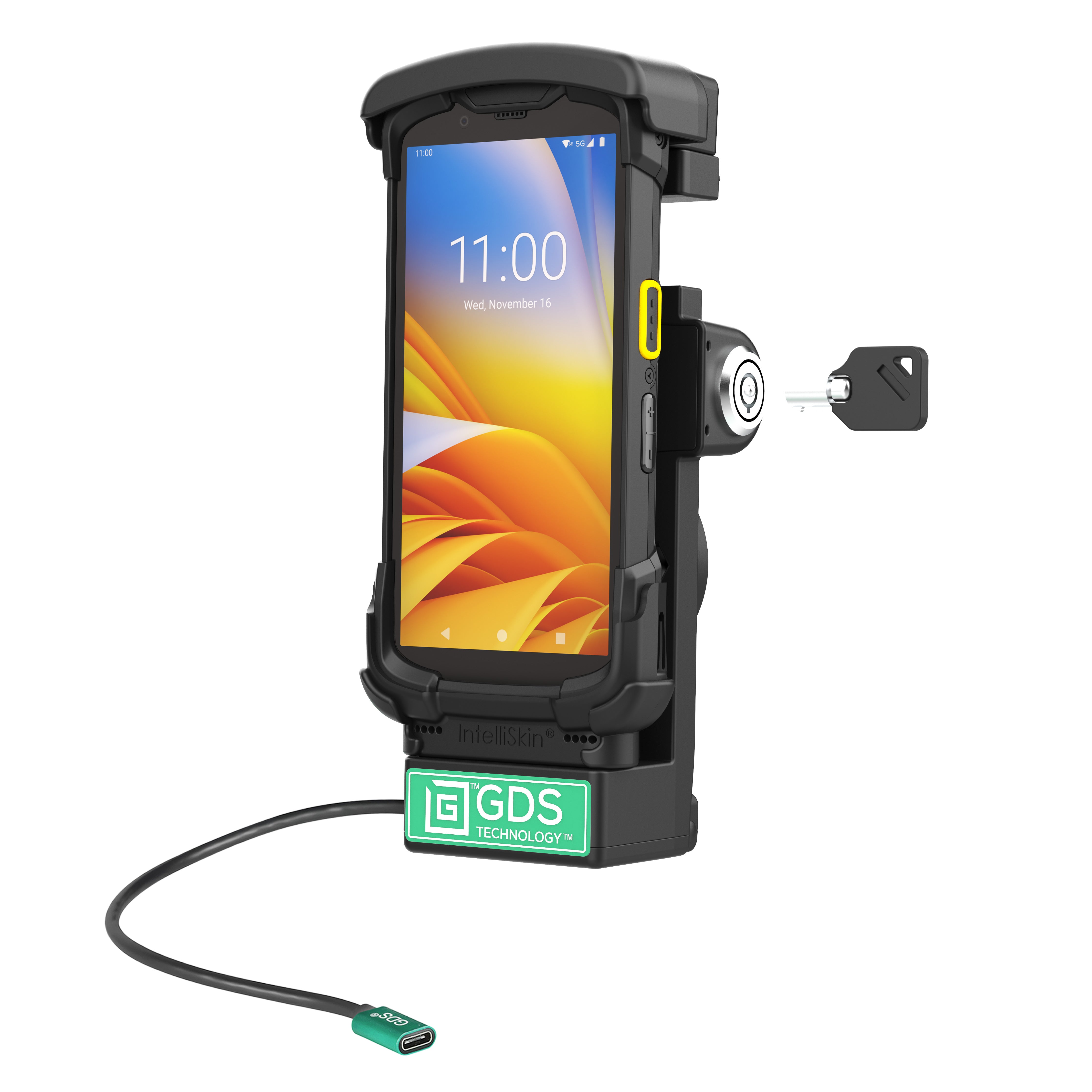 GDS® vergrendelbare gevoede dock voor Zebra TC73/78