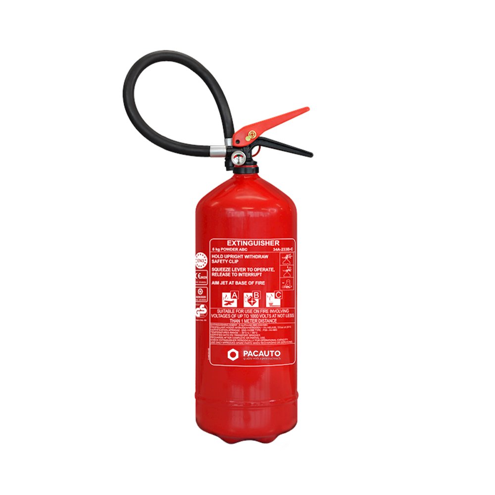 Brandblusser voertuigen België 6kg ABC manometer P