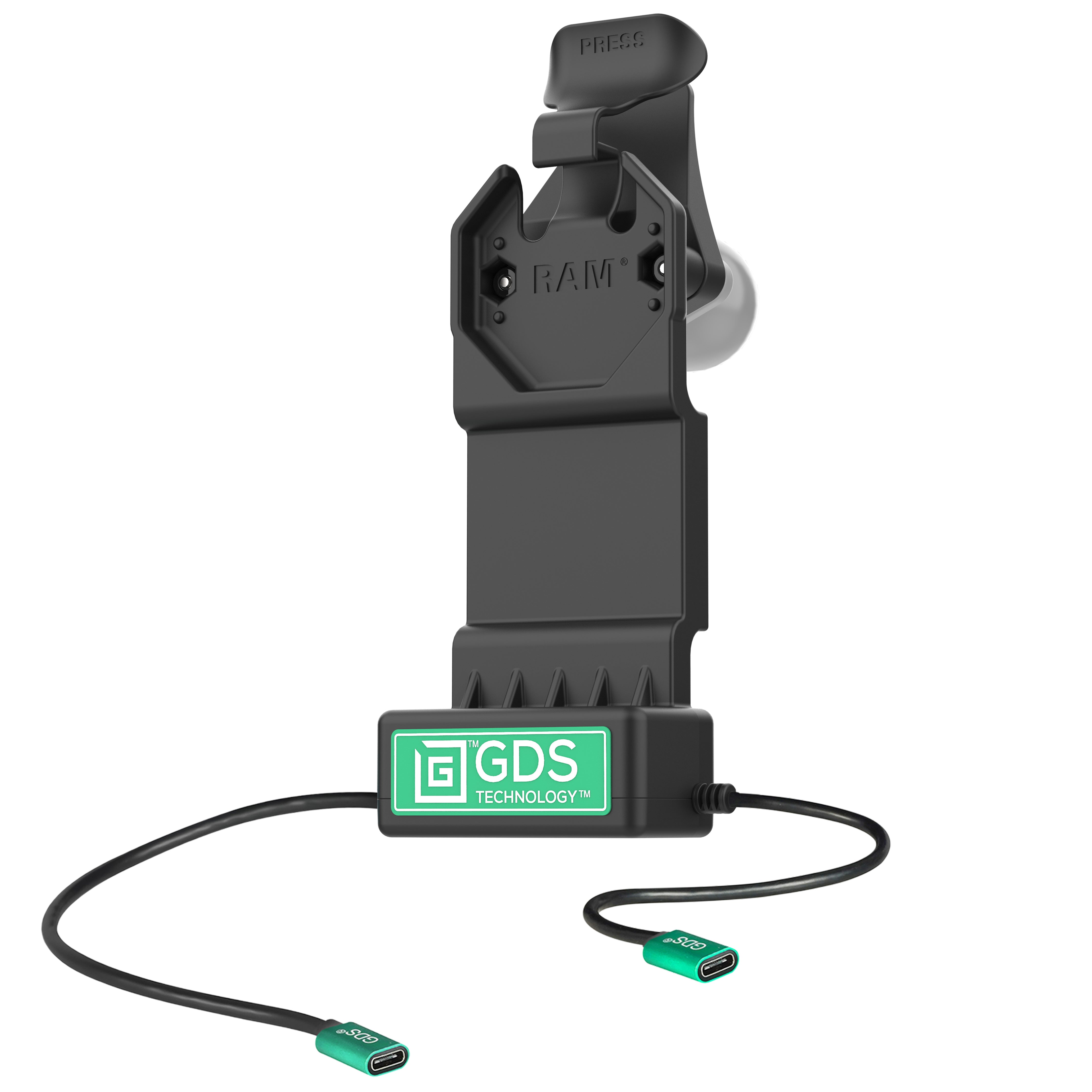 GDS® Uni-Conn™ dock + Single USB-C met ontgrendelingshendel