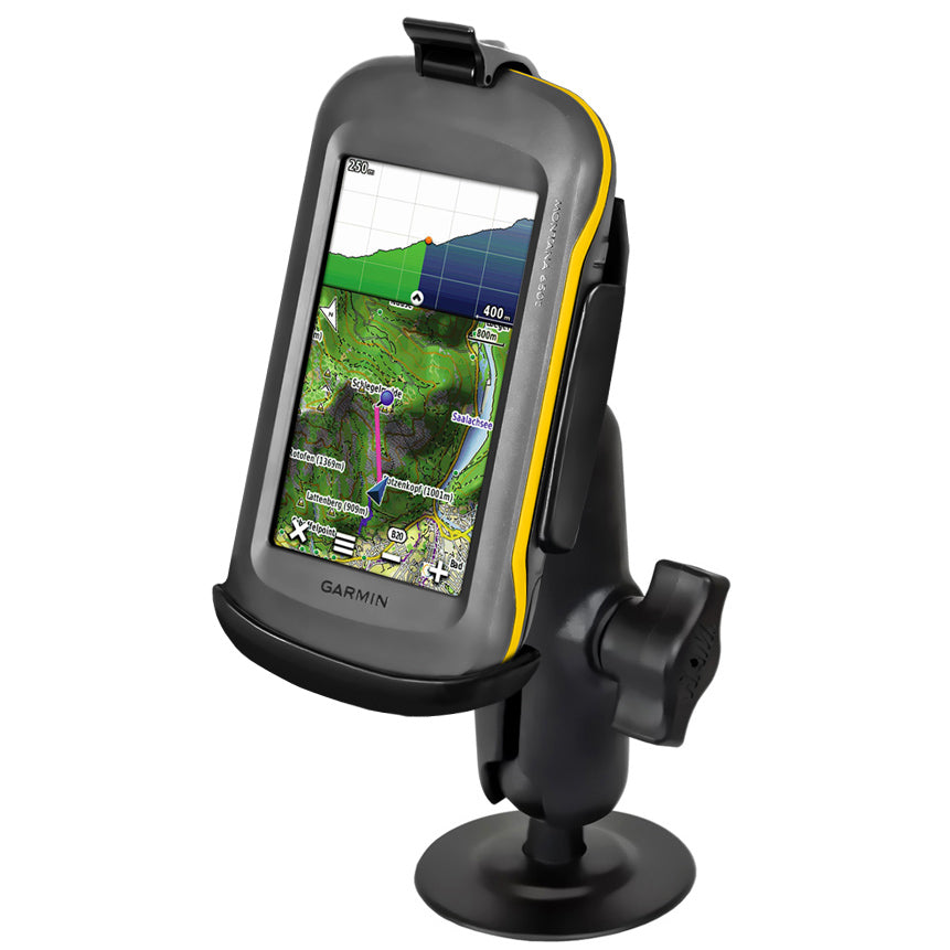 RAM® EZ-Roll'r™ met zelfklevende Flex-houder voor Garmin Montana + meer