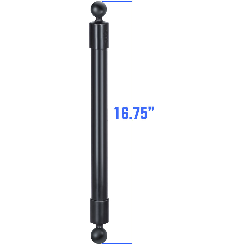 RAM® 16.75" PVC-buisverlengstuk met kogeluiteinden