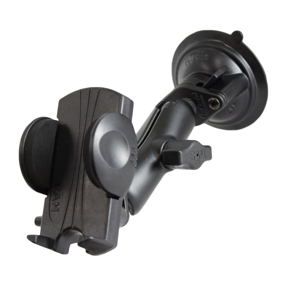 RAM® Twist-Lock zuignaphouder met universele telefoonhouder