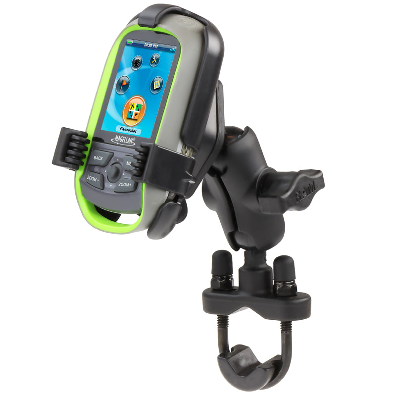 RAM® handlebar U-bolt double ball holder for Magellan eXplorist GC and more