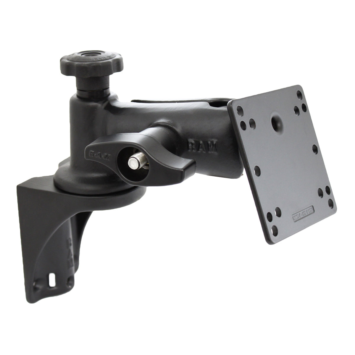 RAM® verticale zwenkhouder met 100x100mm VESA-plaat