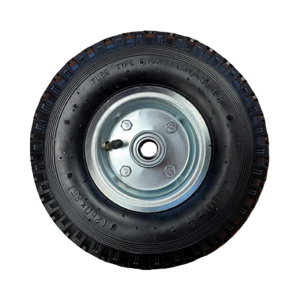 Reservewiel voor neuswiel metaal 260x85mm luchtband