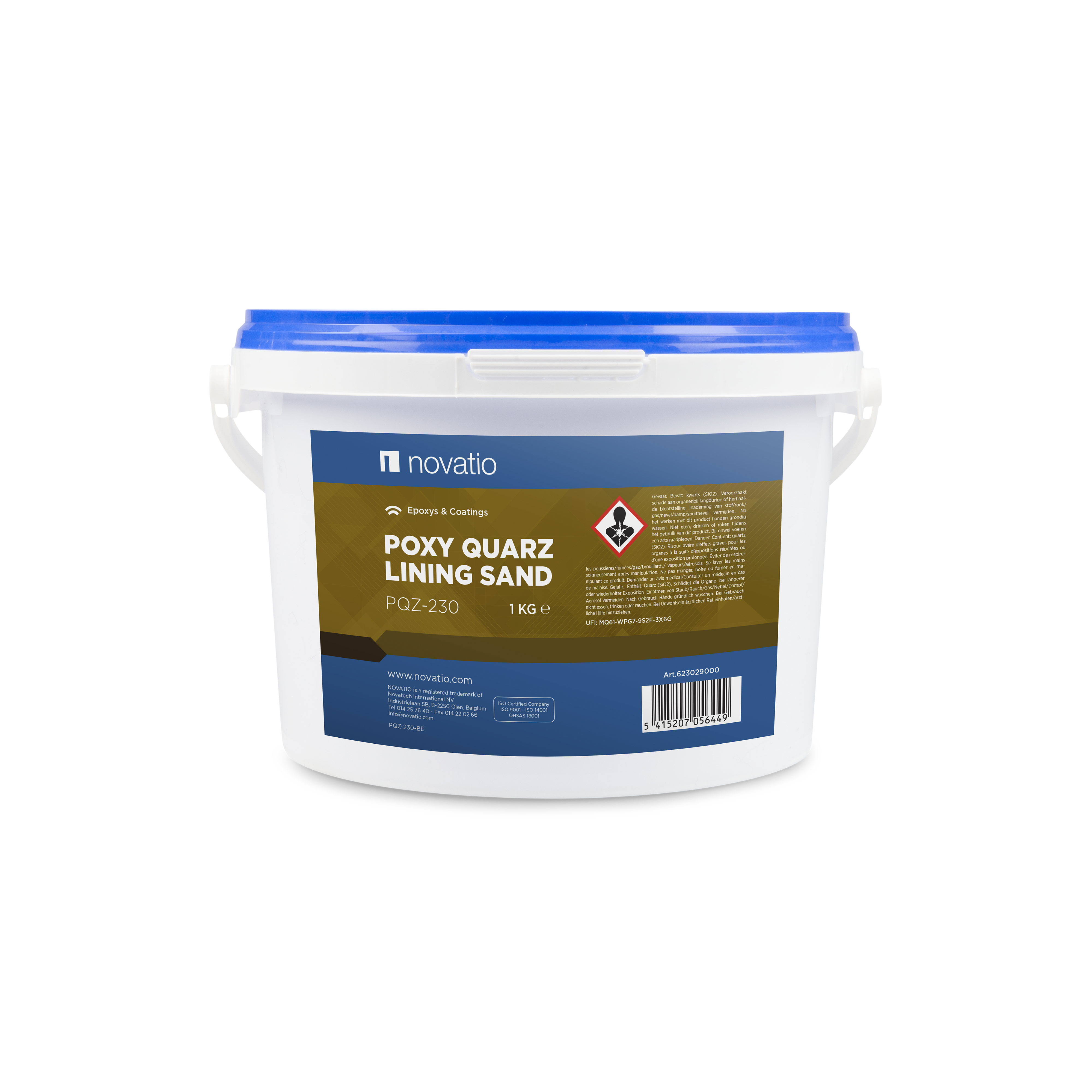 Novatio PQZ-230 Poxy Quarz Sable de revêtement - 1kg