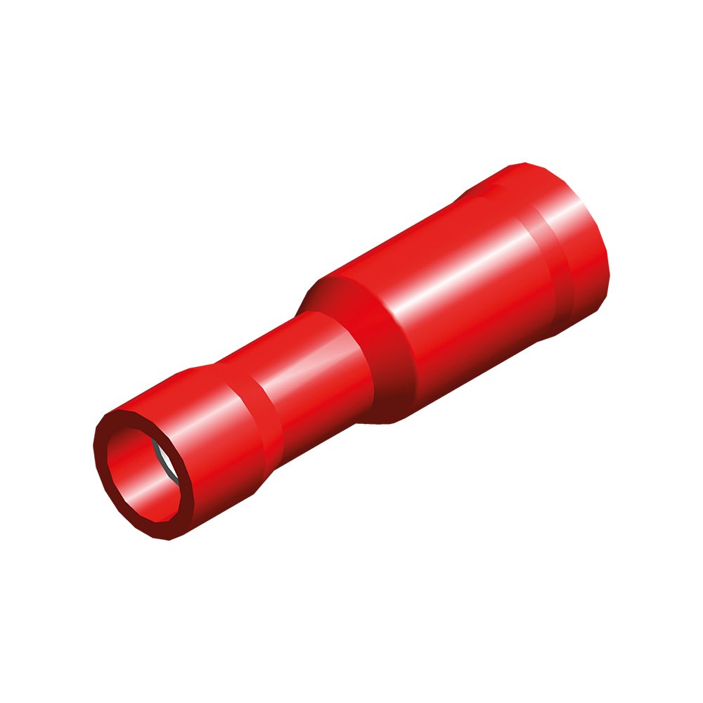Kabelsko 4mm rund hun rød 548